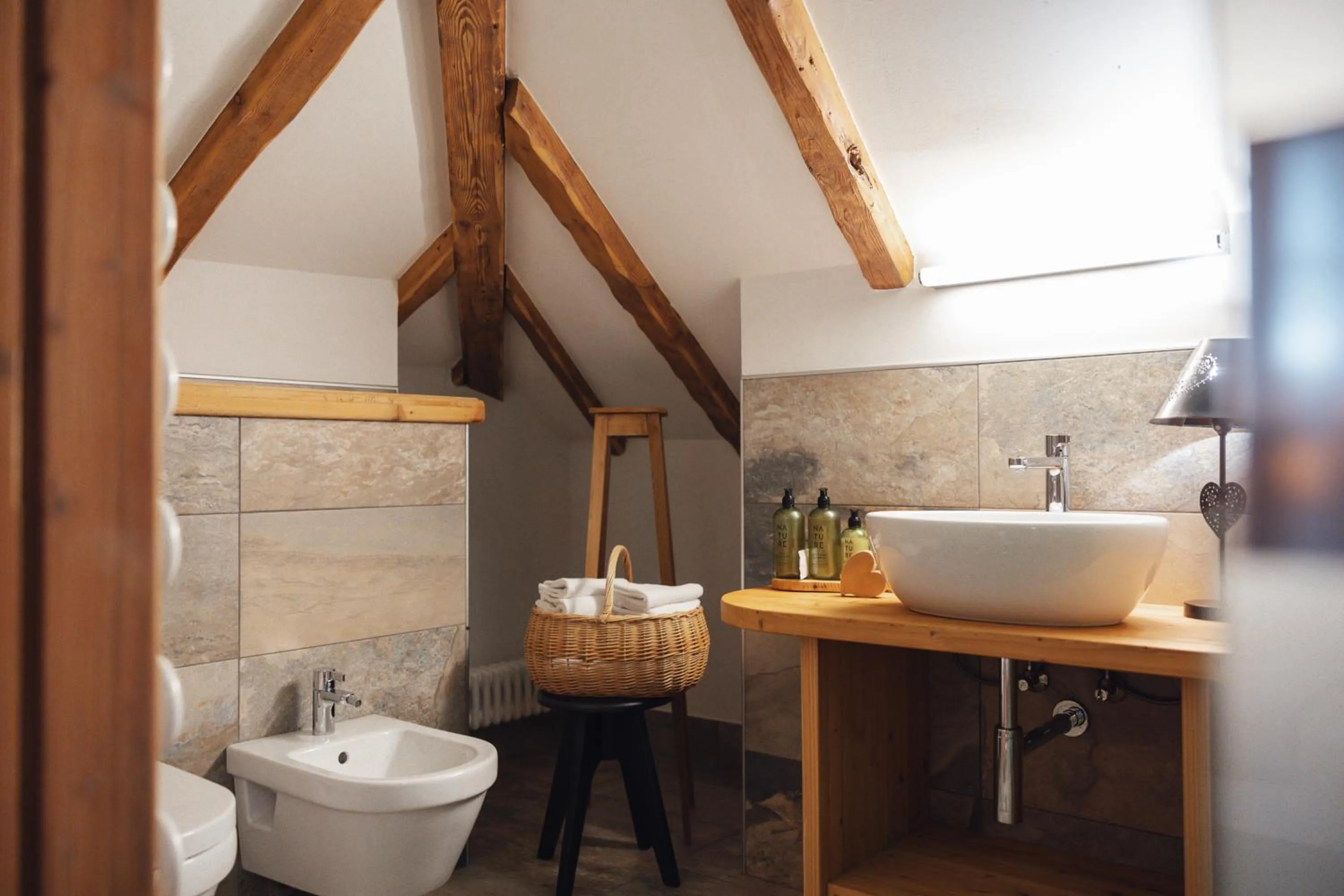 Toilet in Hotel Garnì Laurino