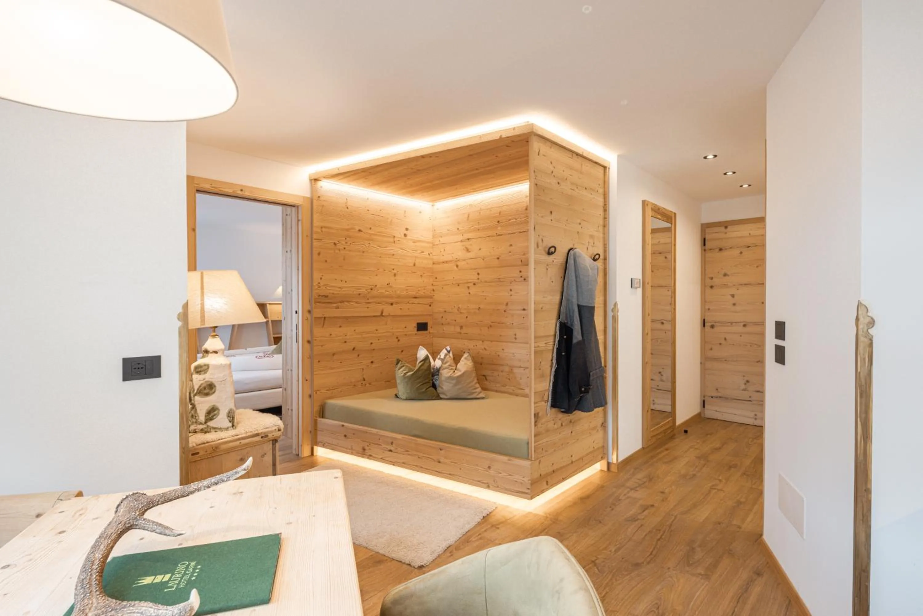 Bed in Hotel Garnì Laurino