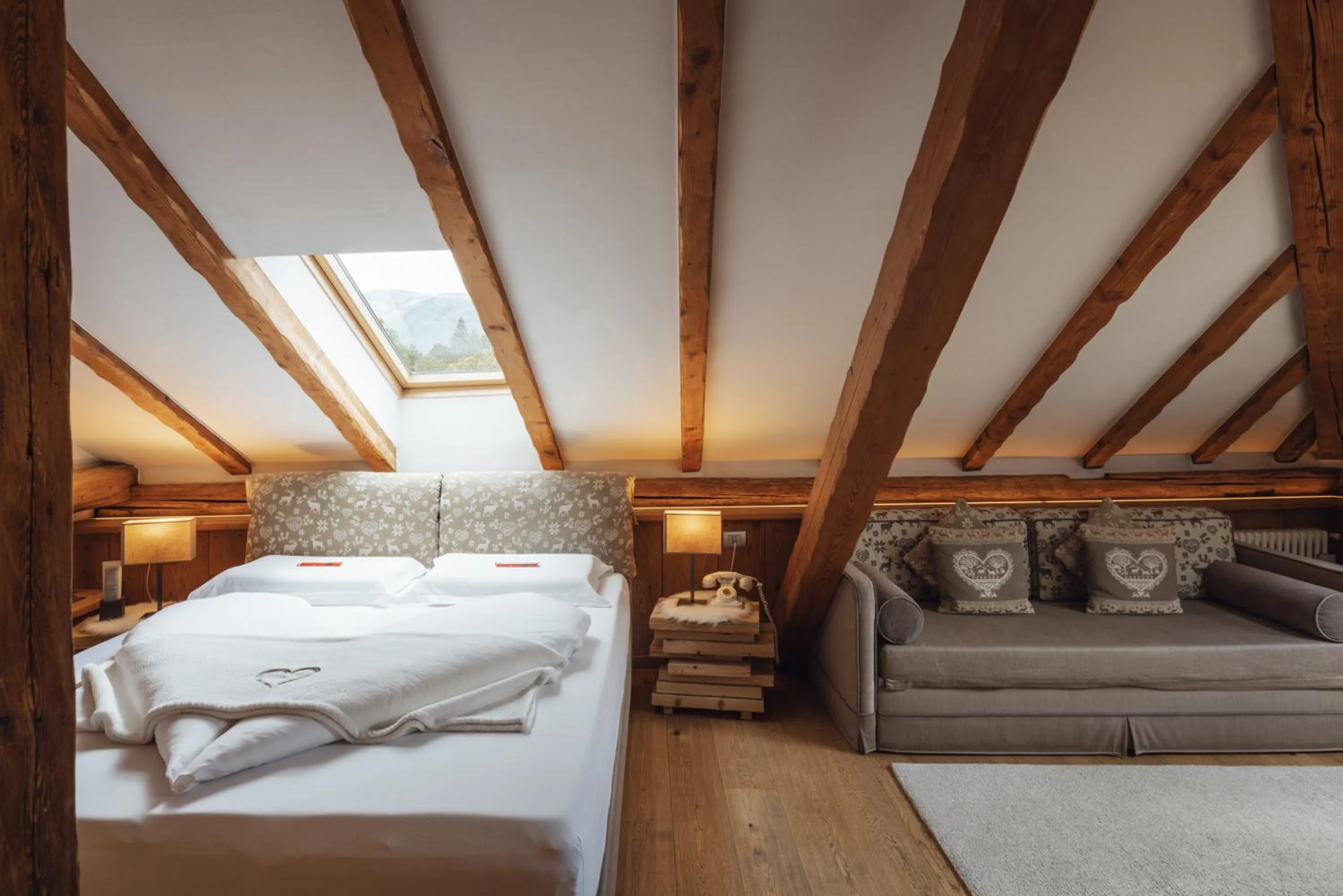 Bed in Hotel Garnì Laurino