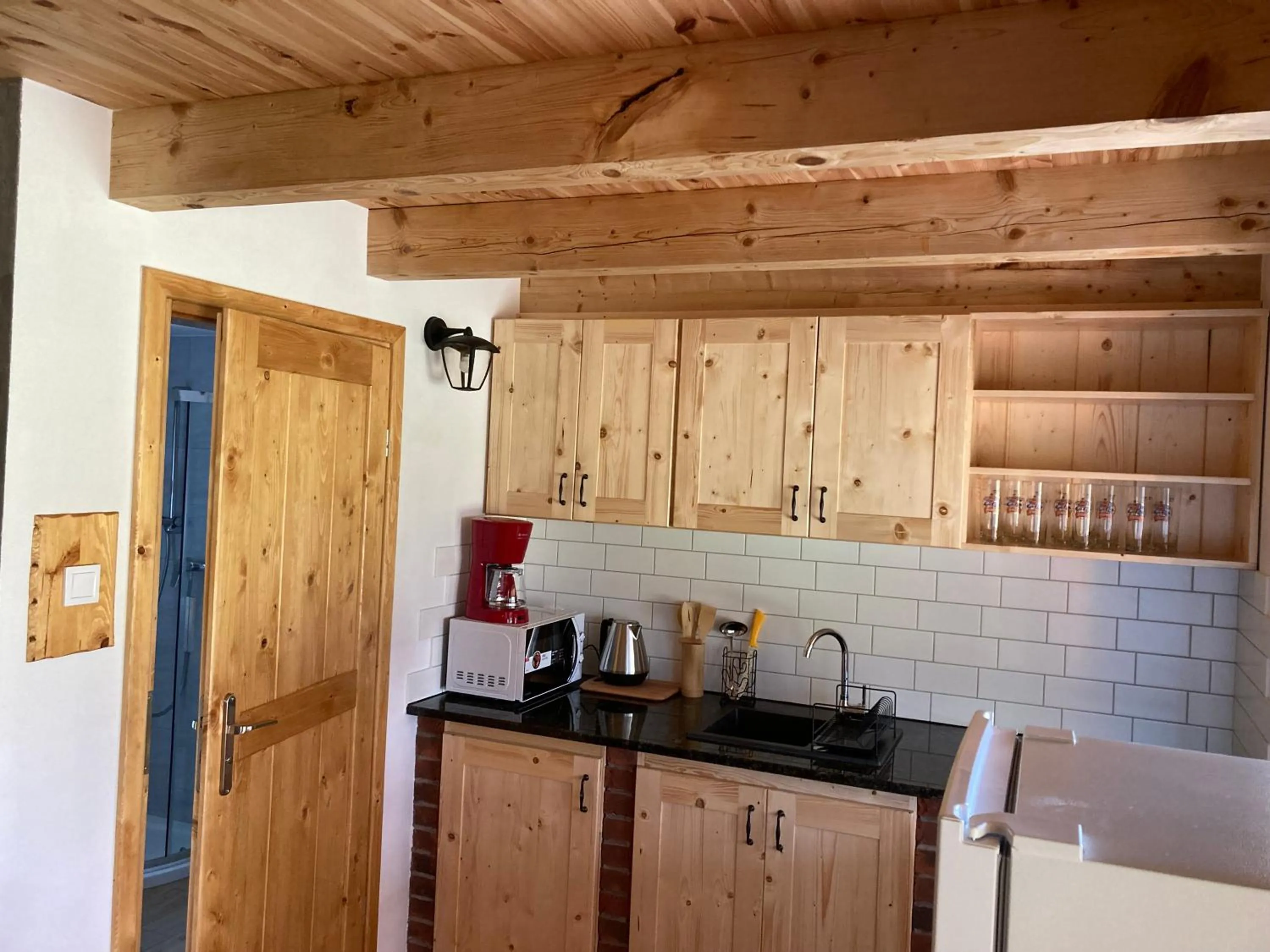 Kitchen or kitchenette in Domki Kaktus