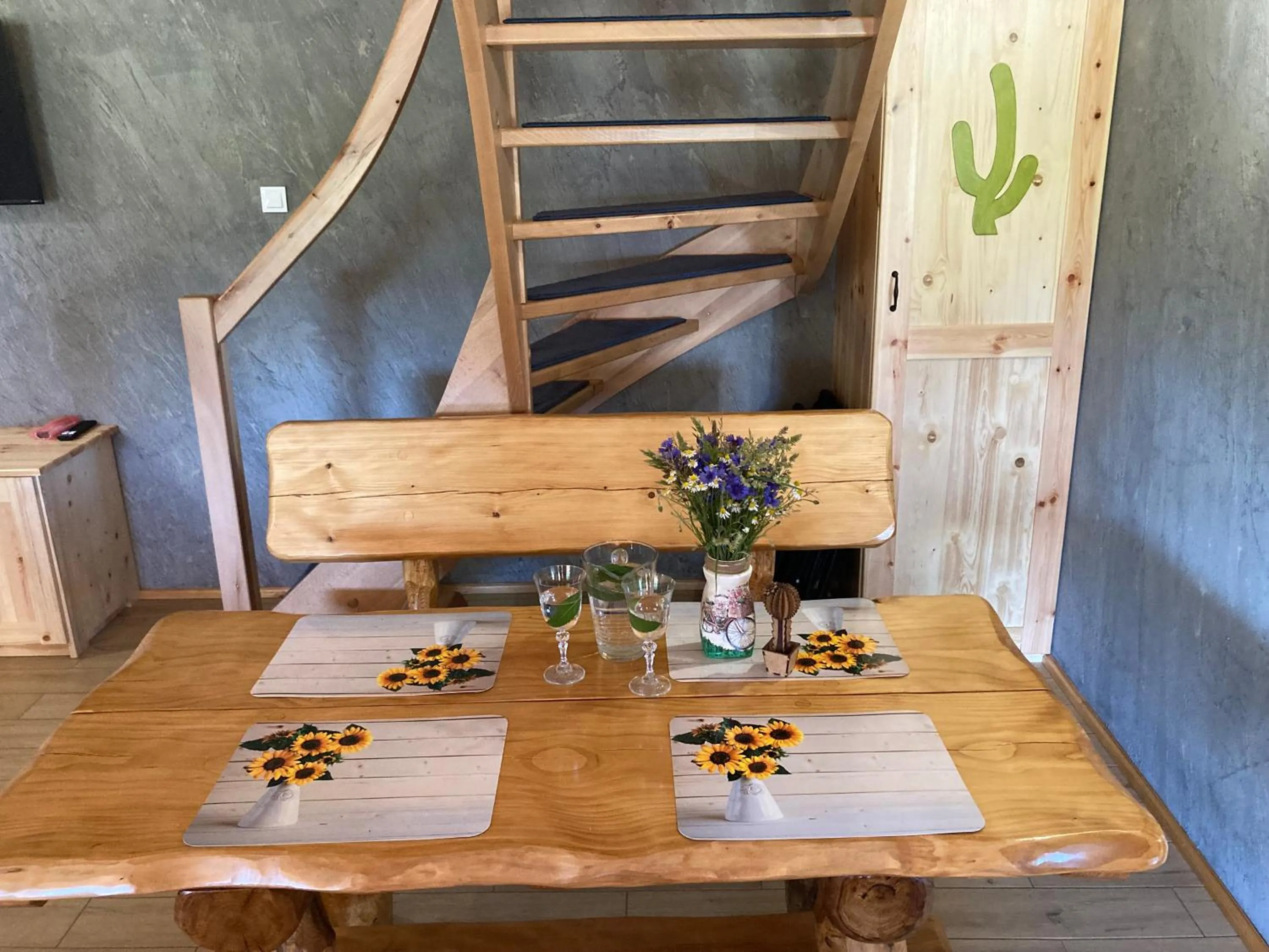 Dining area in Domki Kaktus