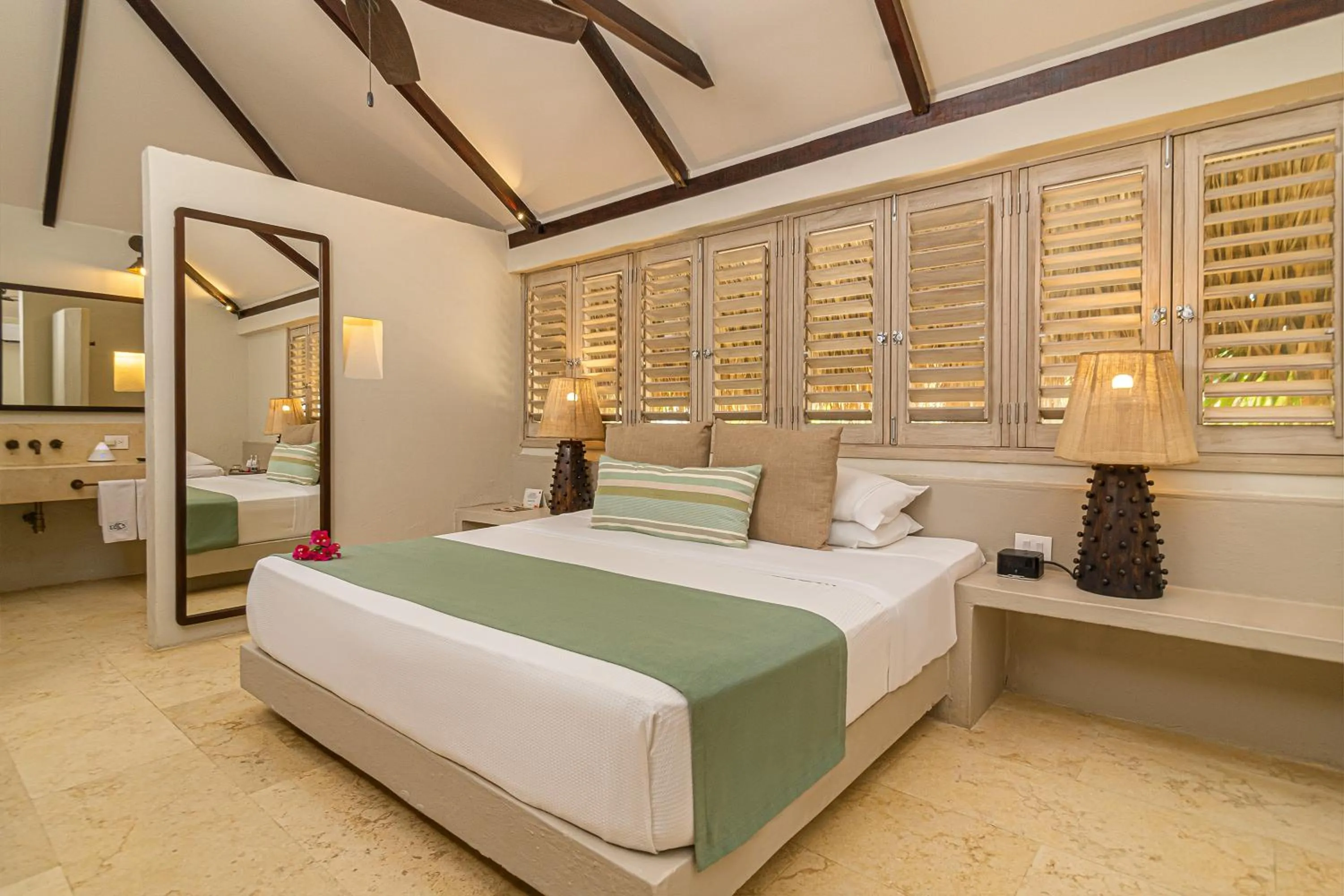 Bed in Hotel San Pedro de Majagua