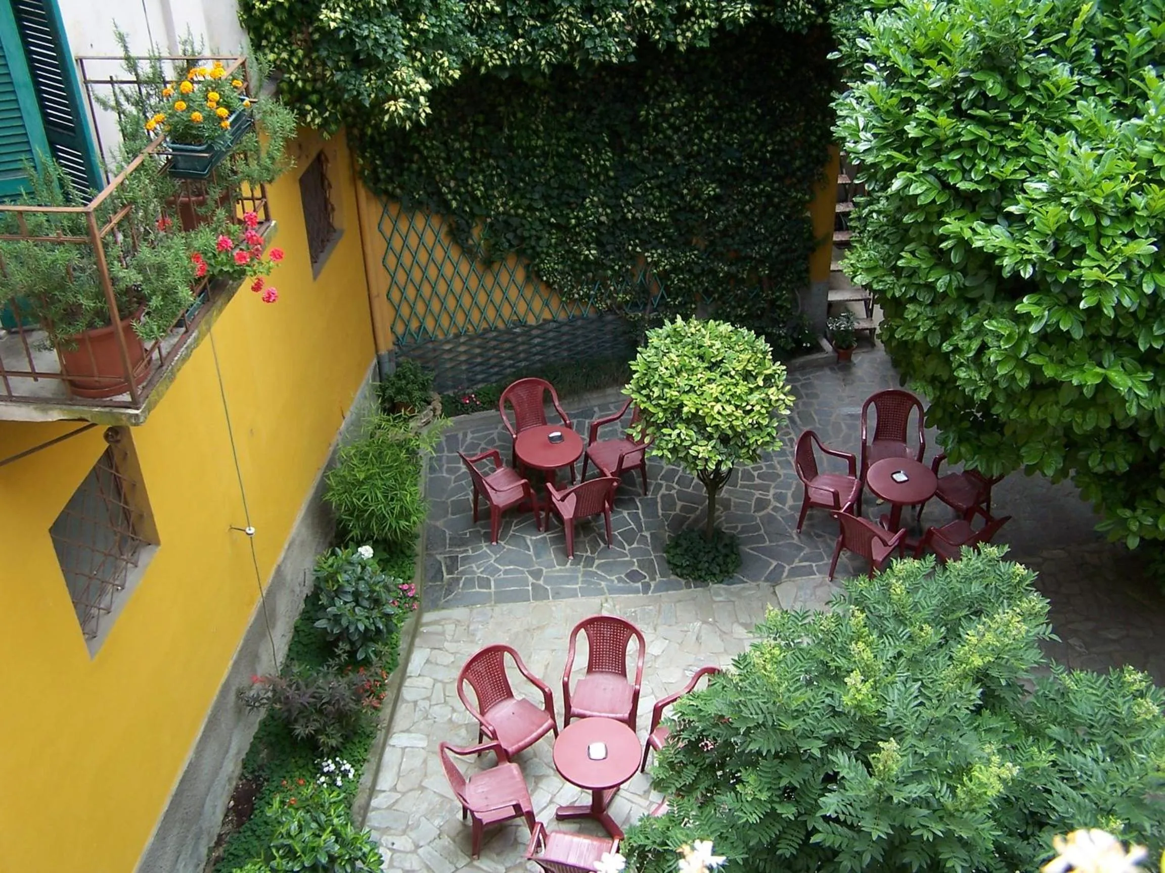 Patio in Albergo Corona