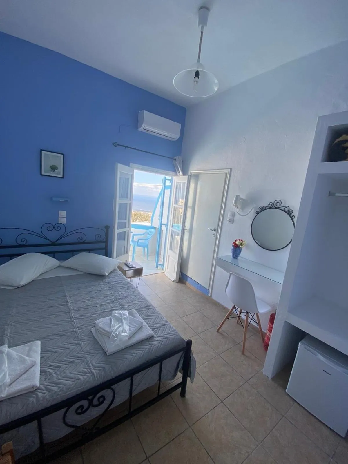 Bed in Stella Nomikou Apartments