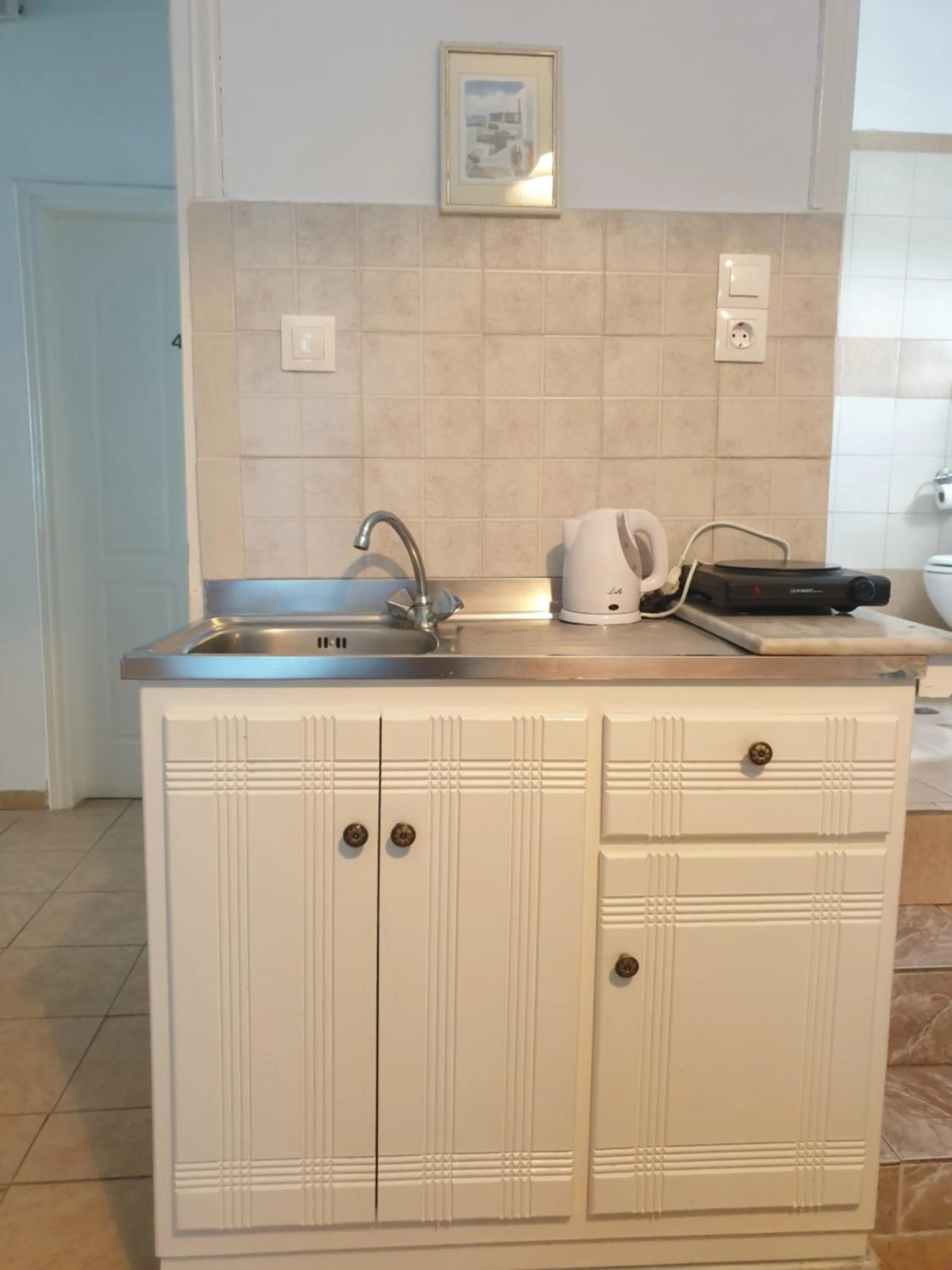 Kitchen or kitchenette in Stella Nomikou Apartments