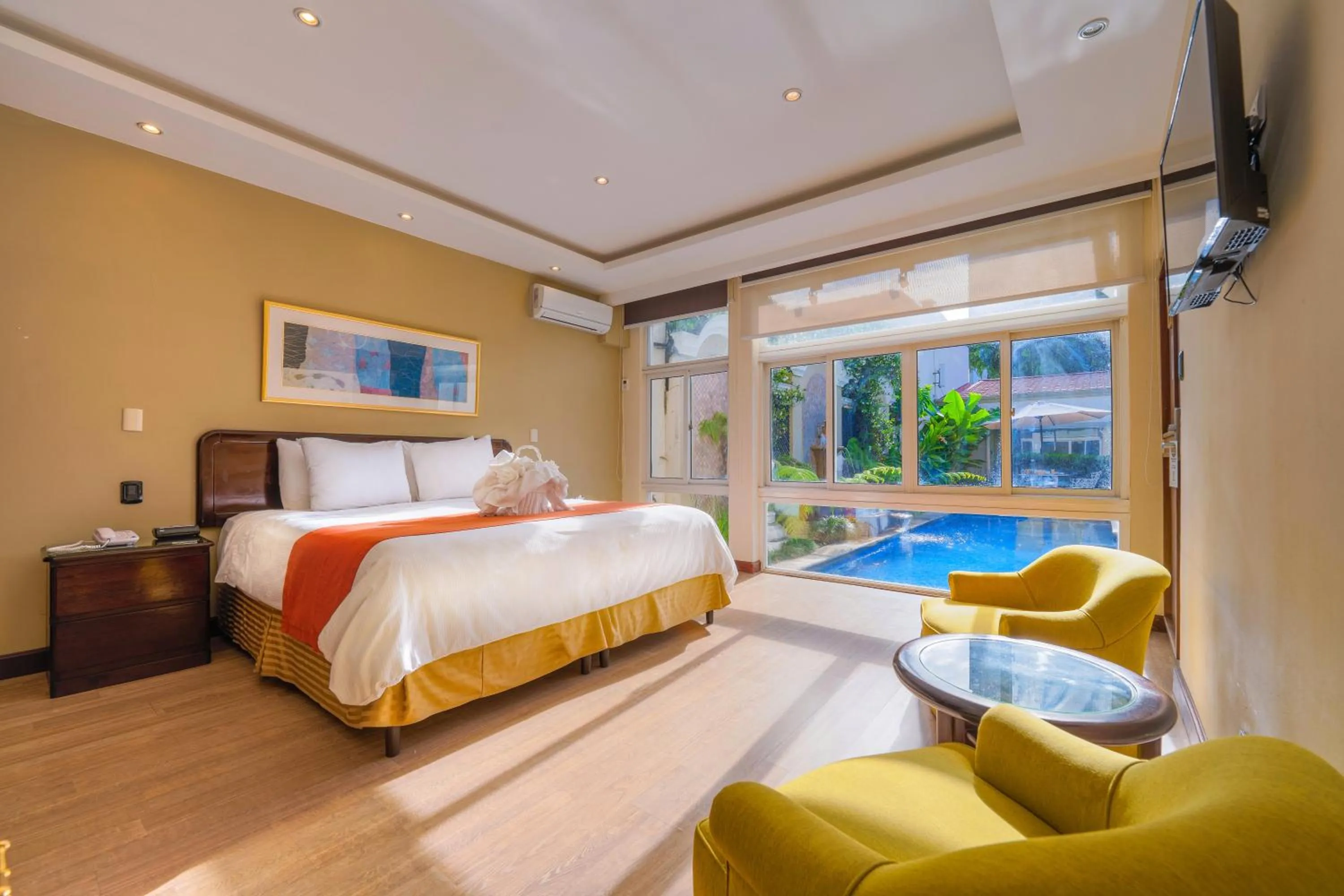 Bed in Hotel San Carlos