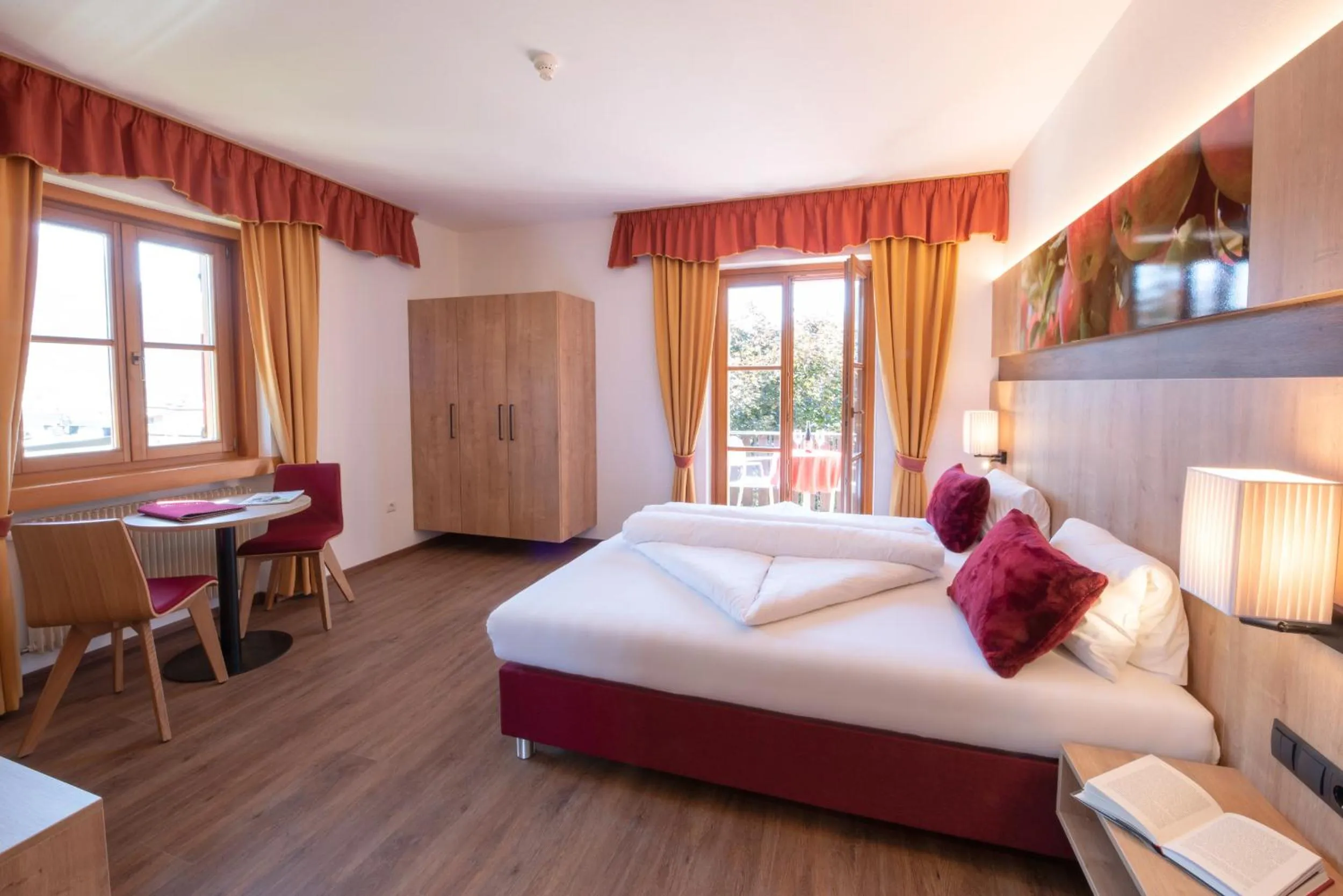 Bed in Pension Sandhofer