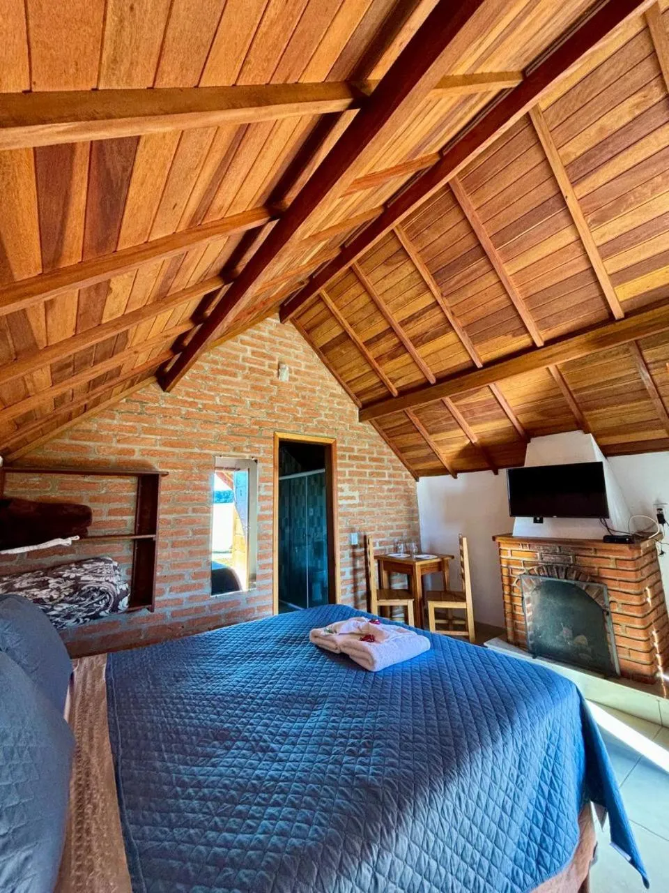 Bed in Pousada Vista do Paraíso