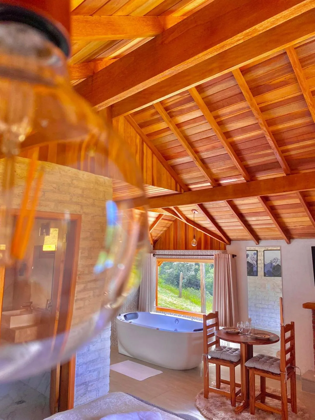 Bed in Pousada Vista do Paraíso