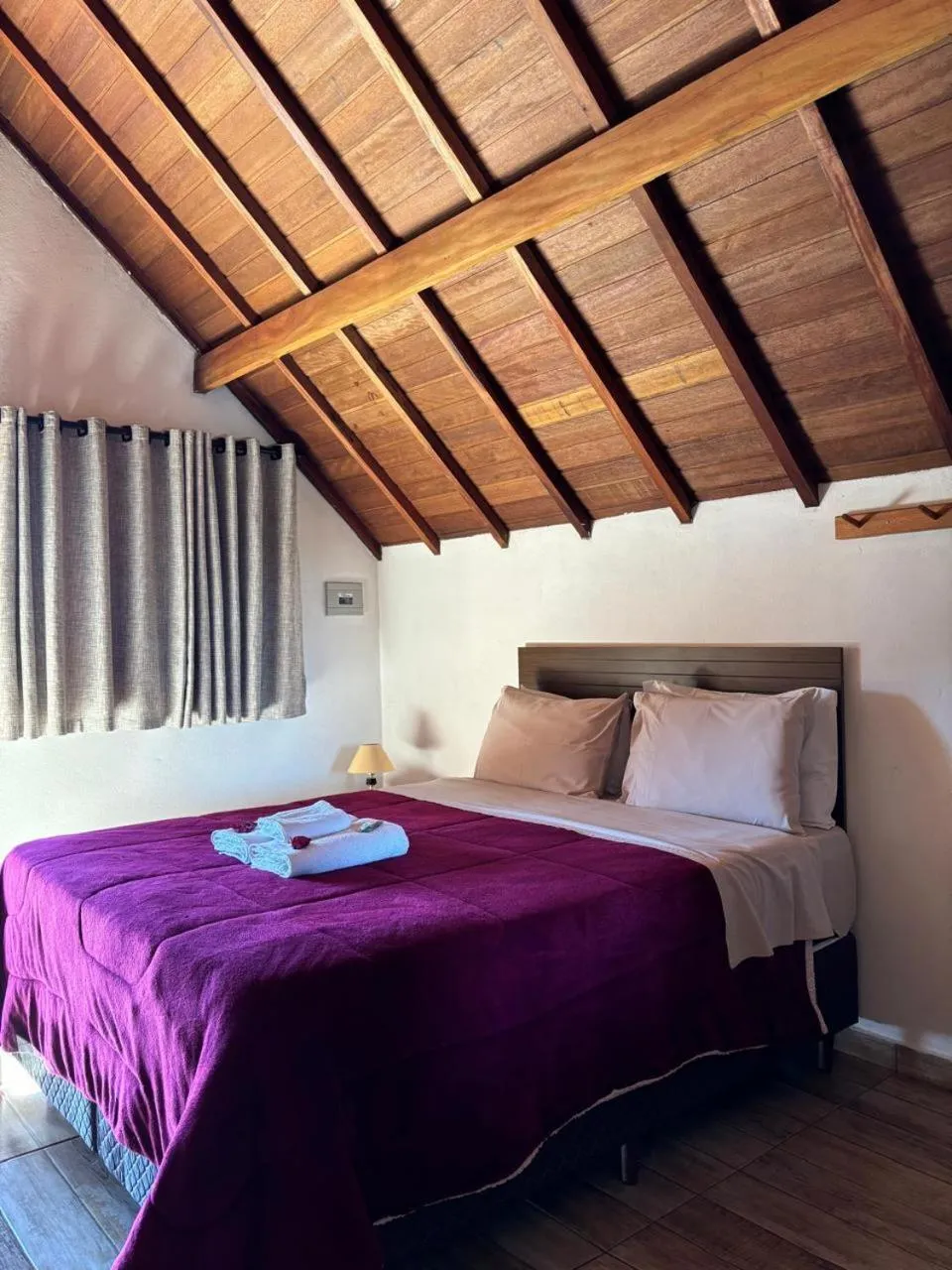 Bed in Pousada Vista do Paraíso