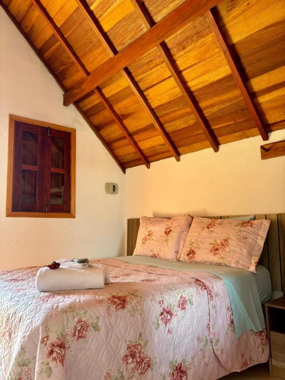 Bed in Pousada Vista do Paraíso