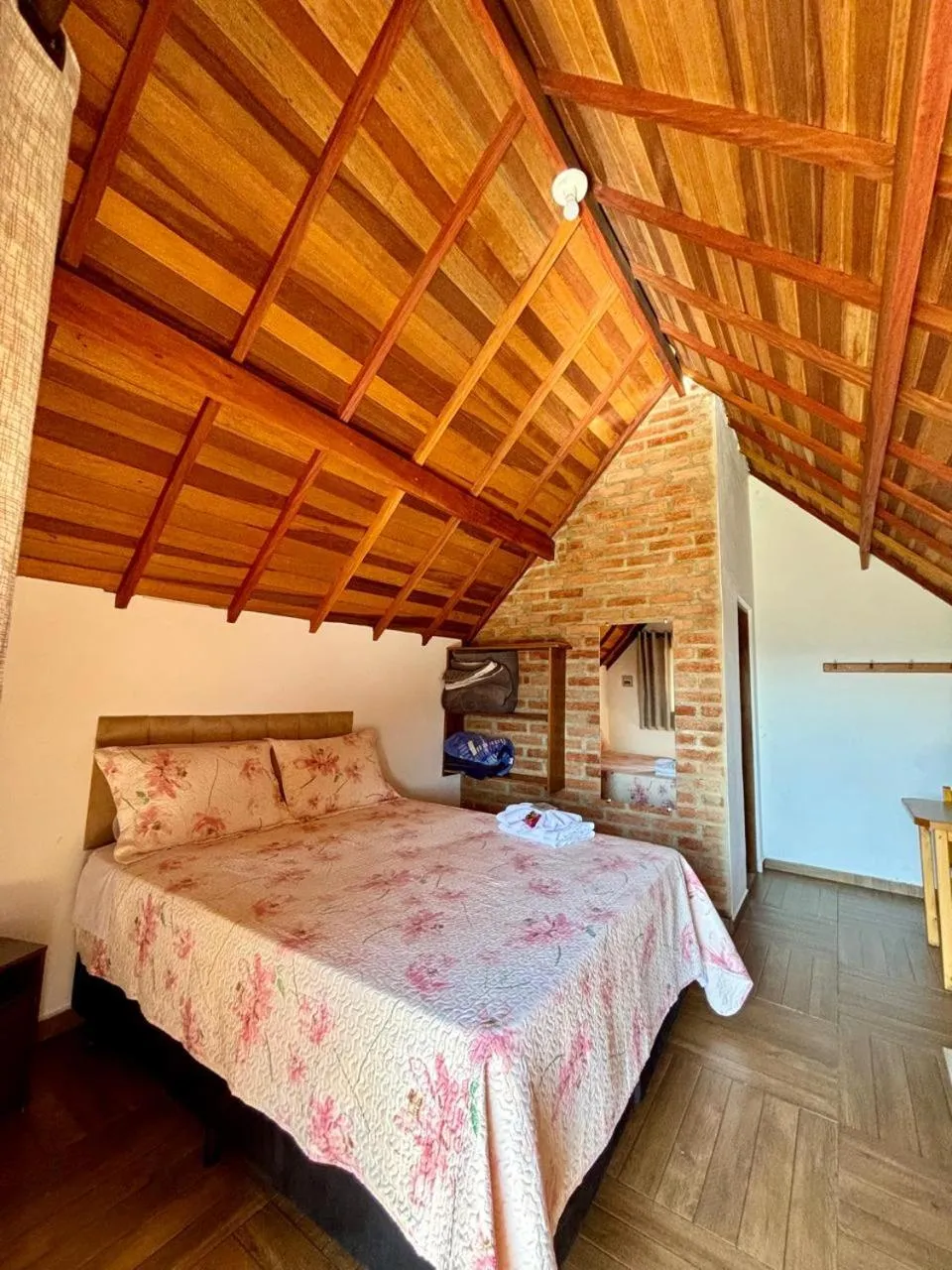 Bed in Pousada Vista do Paraíso