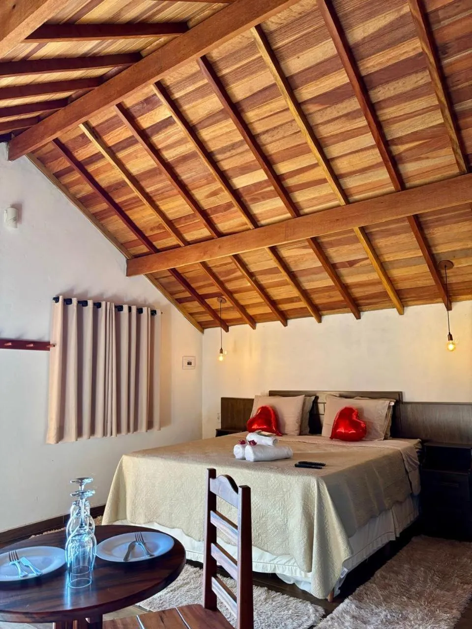 Bed in Pousada Vista do Paraíso