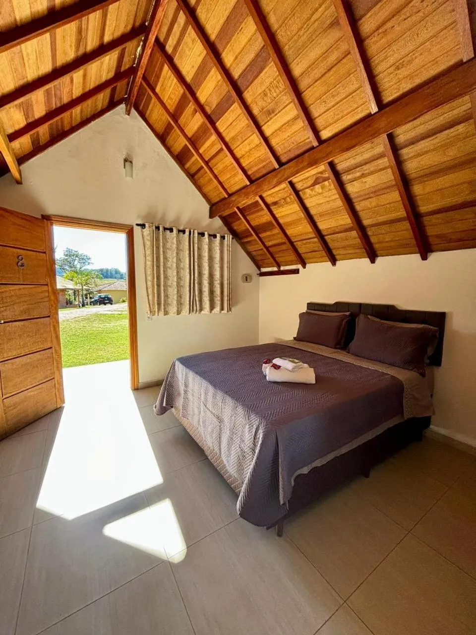 Bed in Pousada Vista do Paraíso