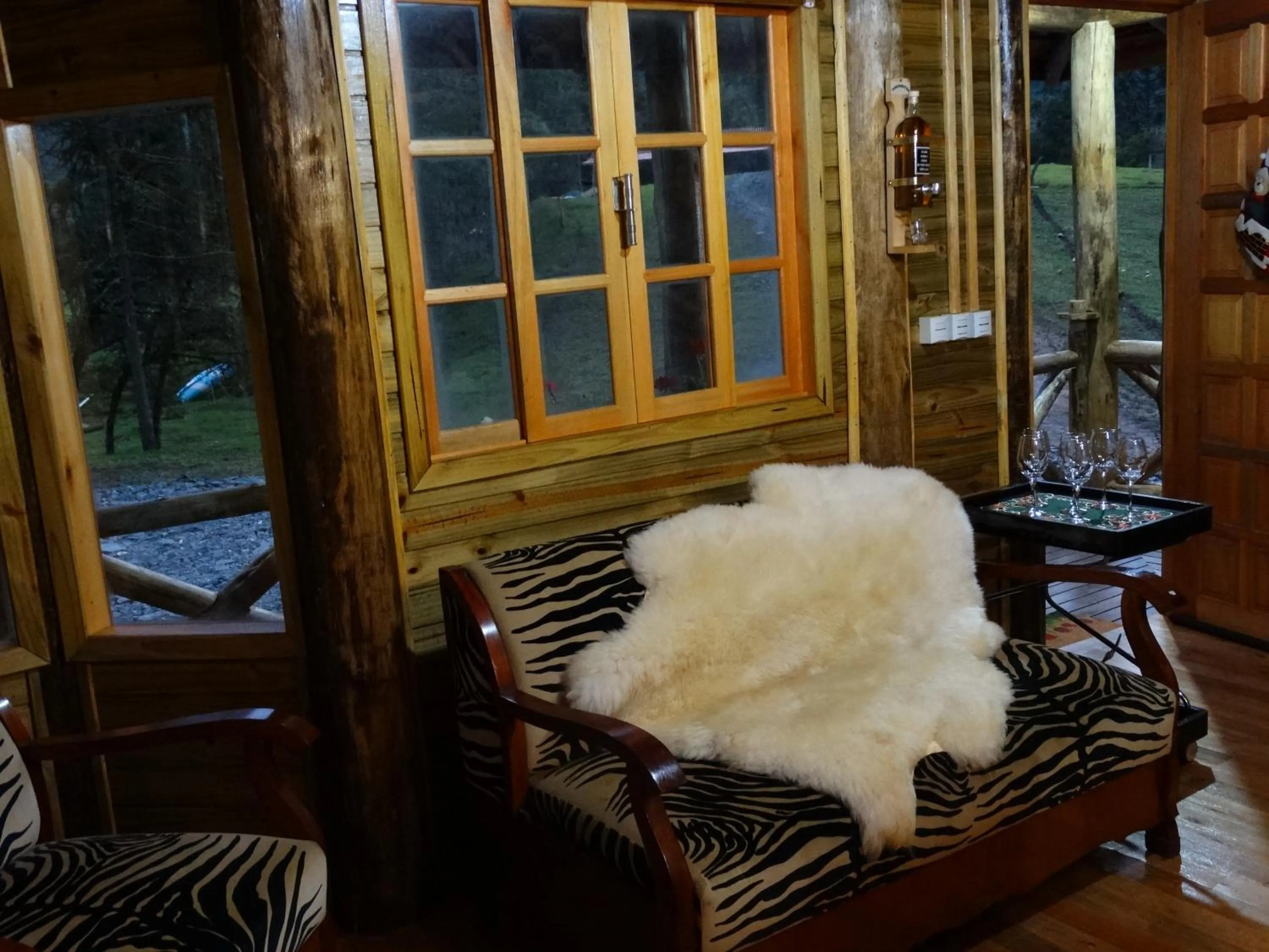 Seating area in Pousada Recanto dos Pôneis Rio Rufino Urubici