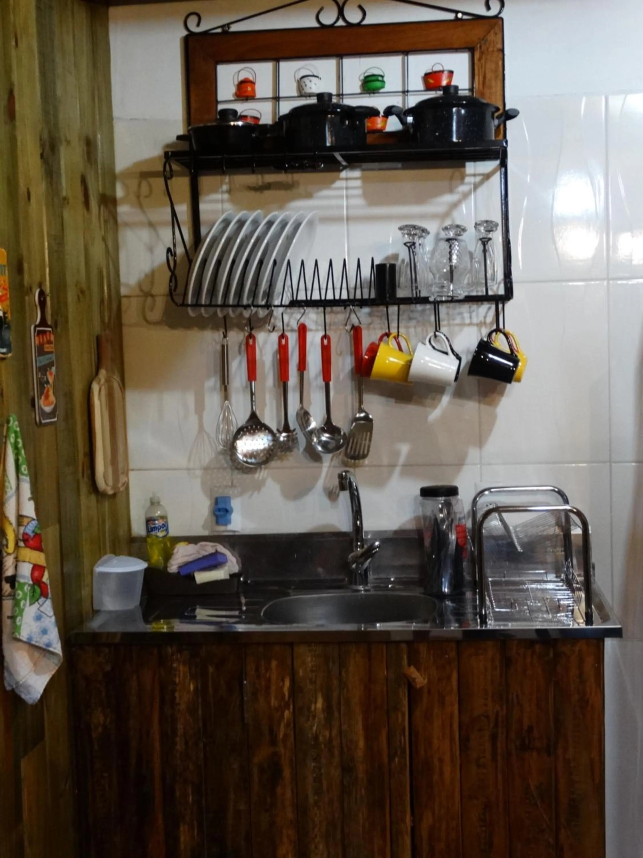 Kitchen or kitchenette in Pousada Recanto dos Pôneis Rio Rufino Urubici