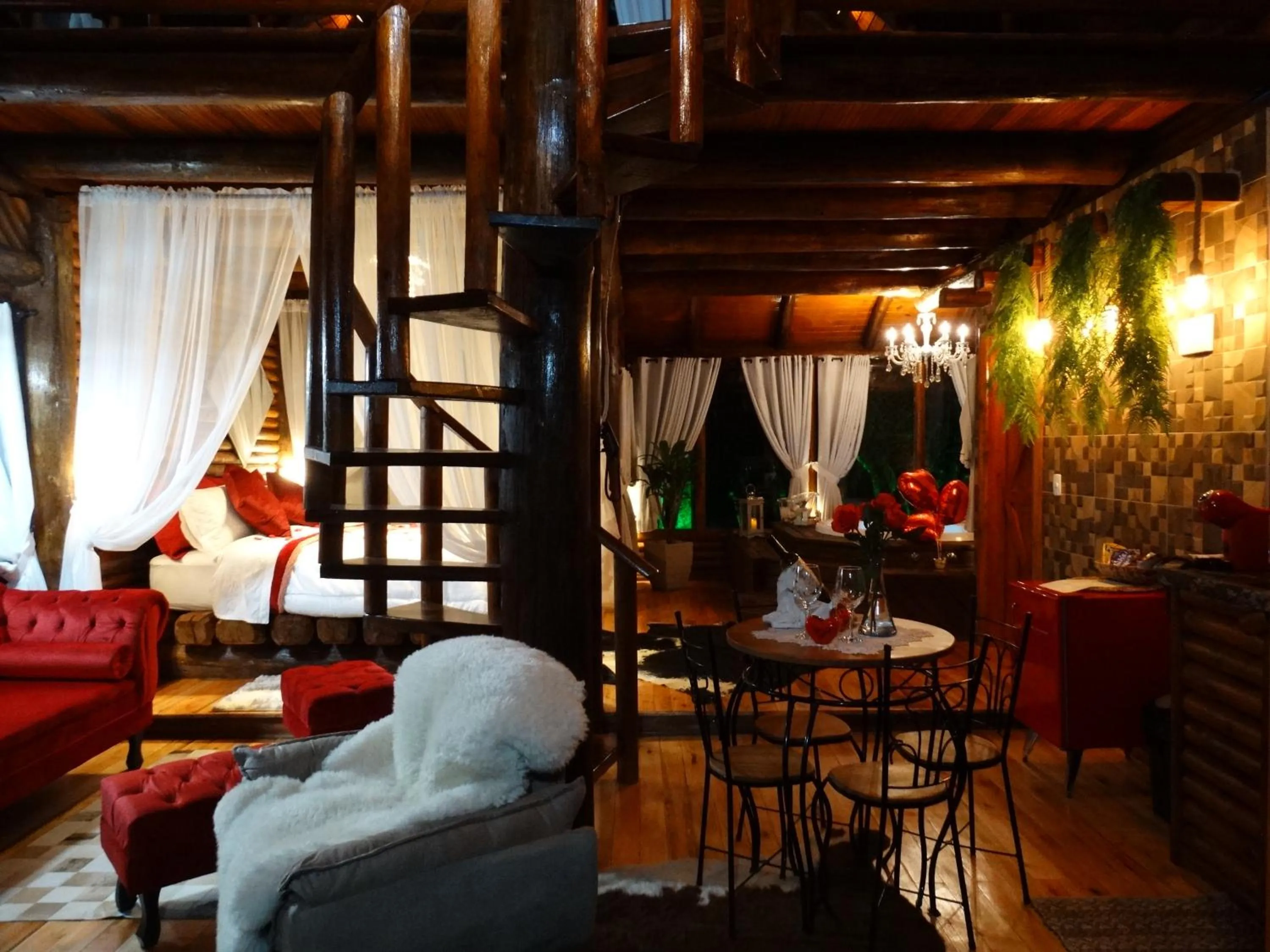 Living room in Pousada Recanto dos Pôneis Rio Rufino Urubici