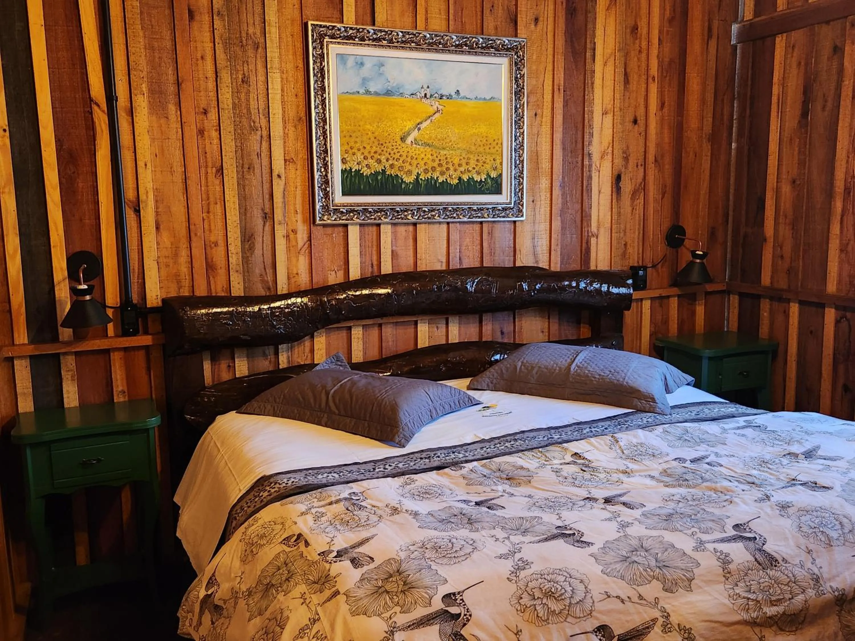 Bed in Pousada Recanto dos Pôneis Rio Rufino Urubici