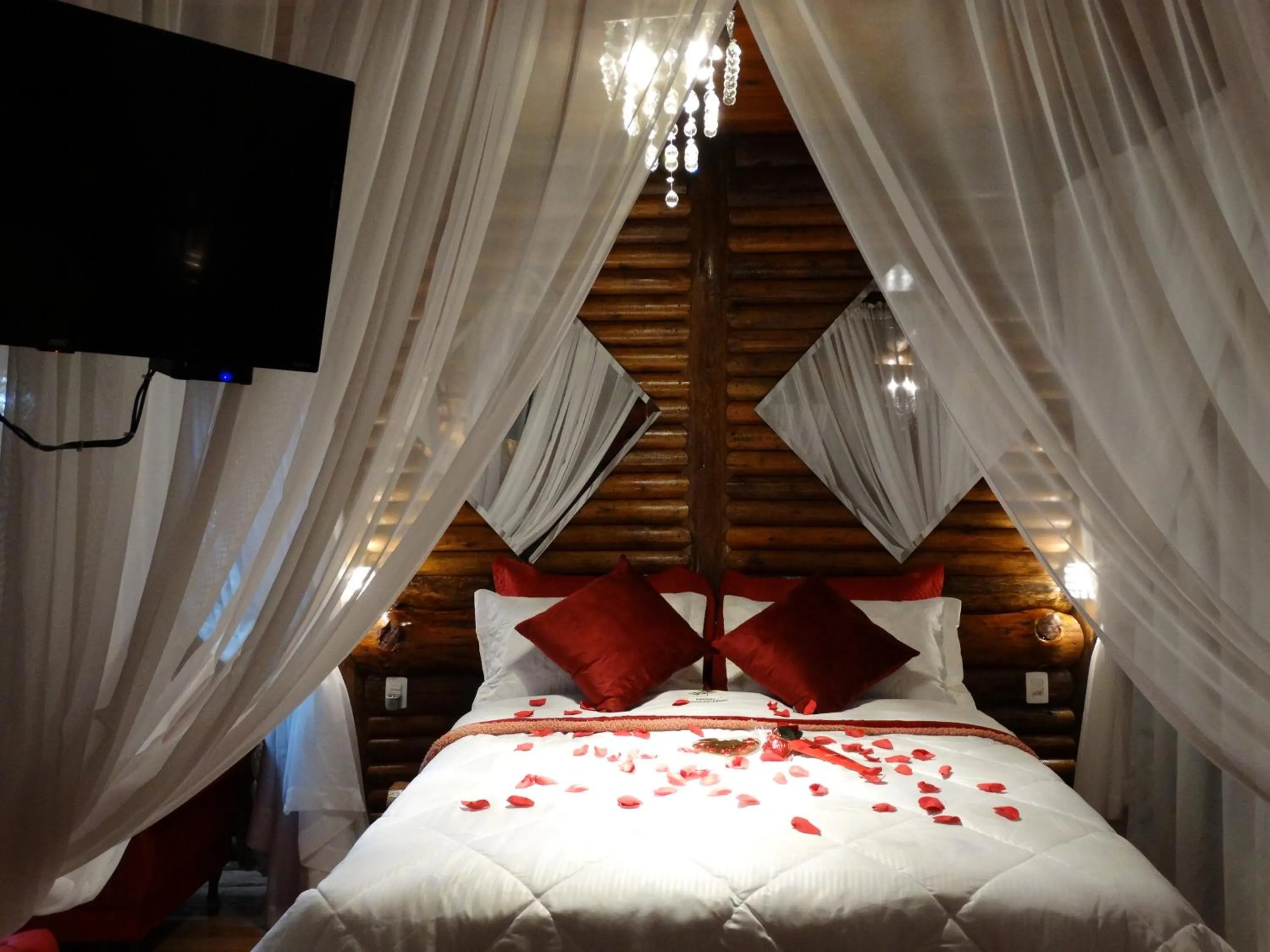 Bed in Pousada Recanto dos Pôneis Rio Rufino Urubici