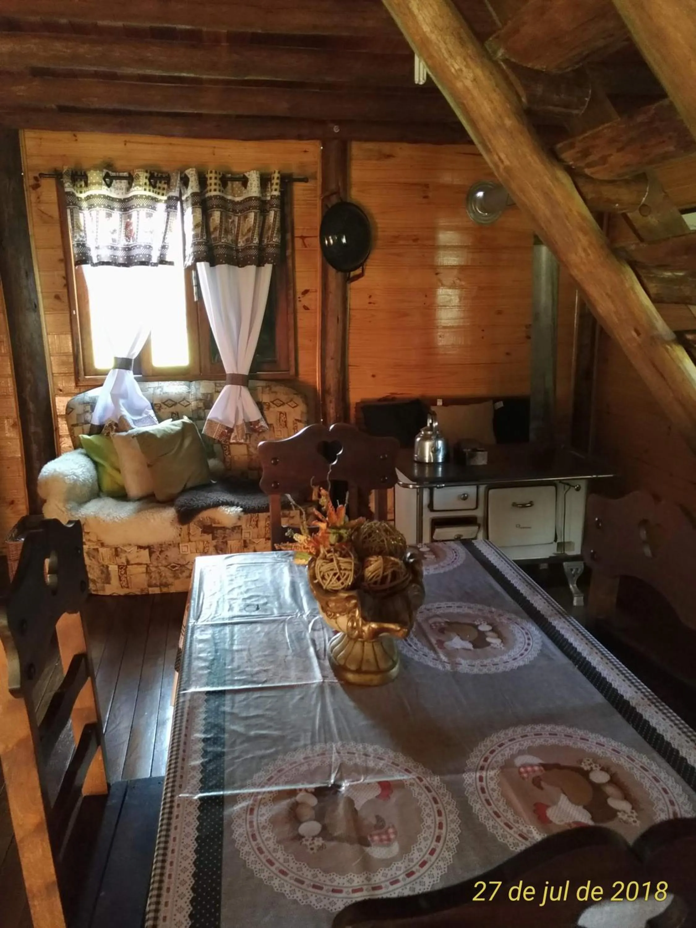 Dining area, Bed in Pousada Recanto dos Pôneis Rio Rufino Urubici