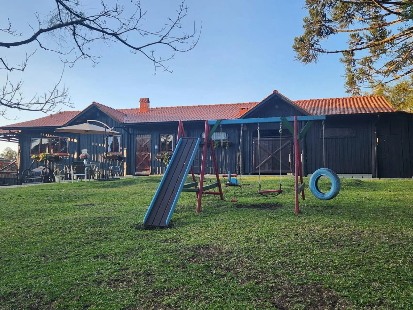 Children play ground in Pousada Recanto dos Pôneis Rio Rufino Urubici