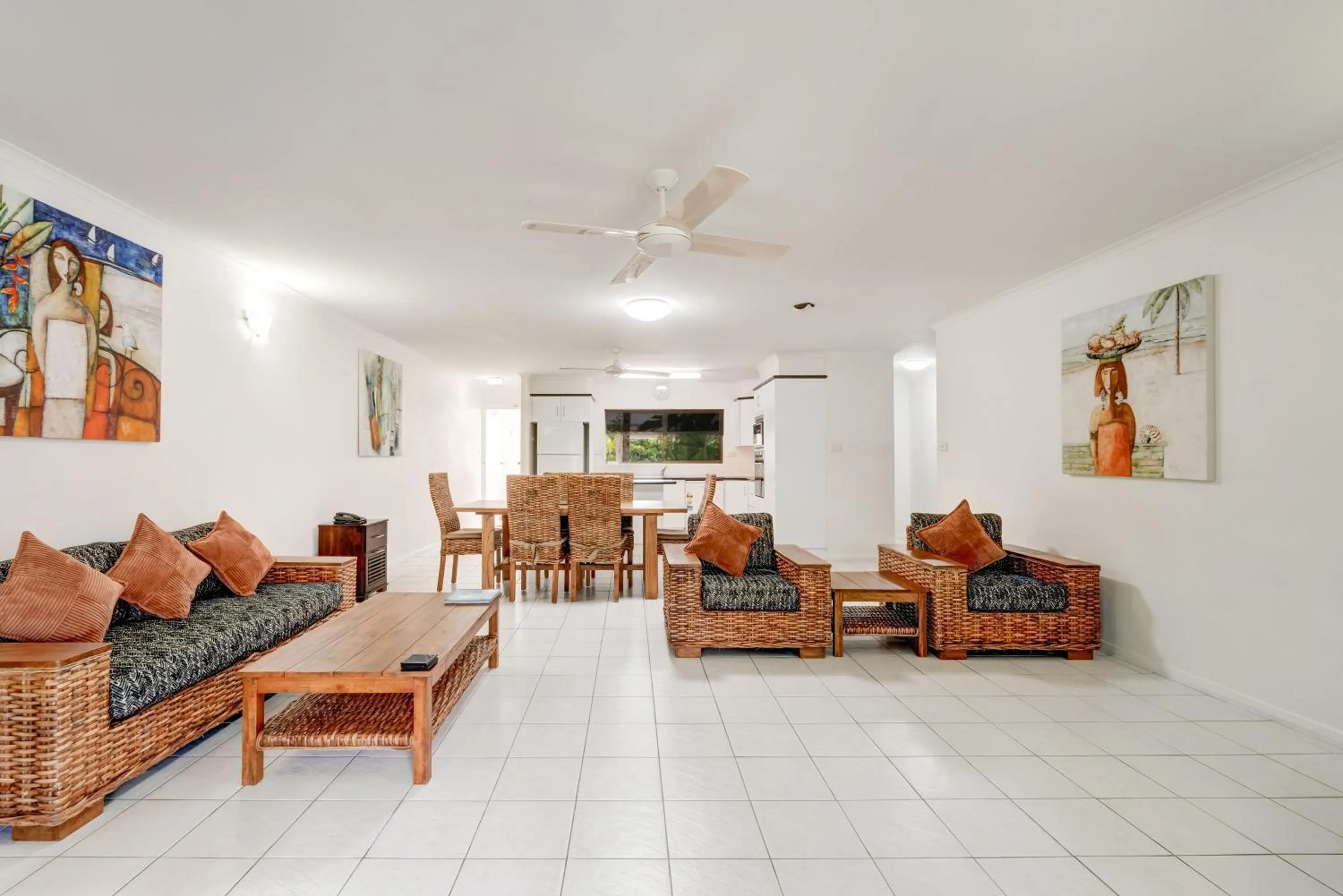 Living room in Roydon Beachfront Apartments