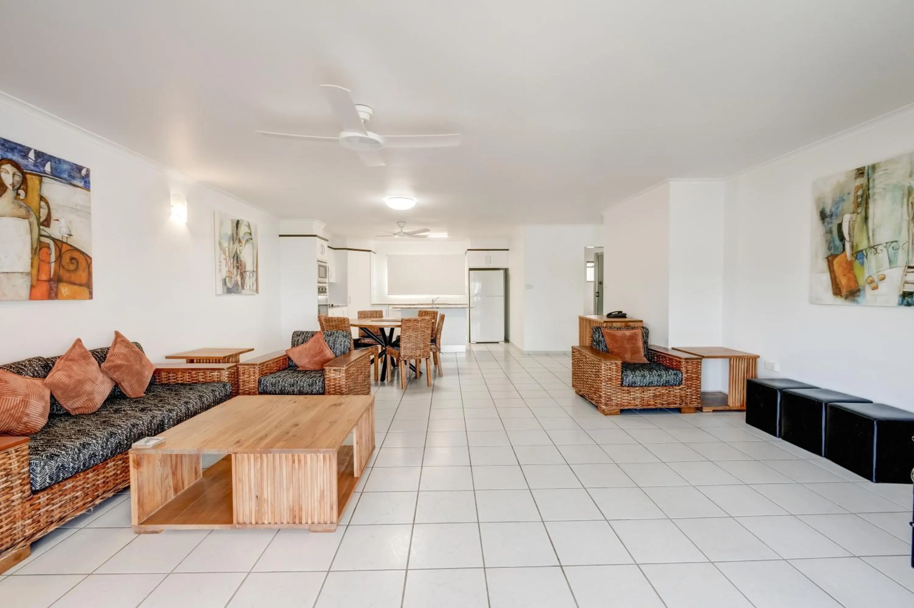 Living room in Roydon Beachfront Apartments