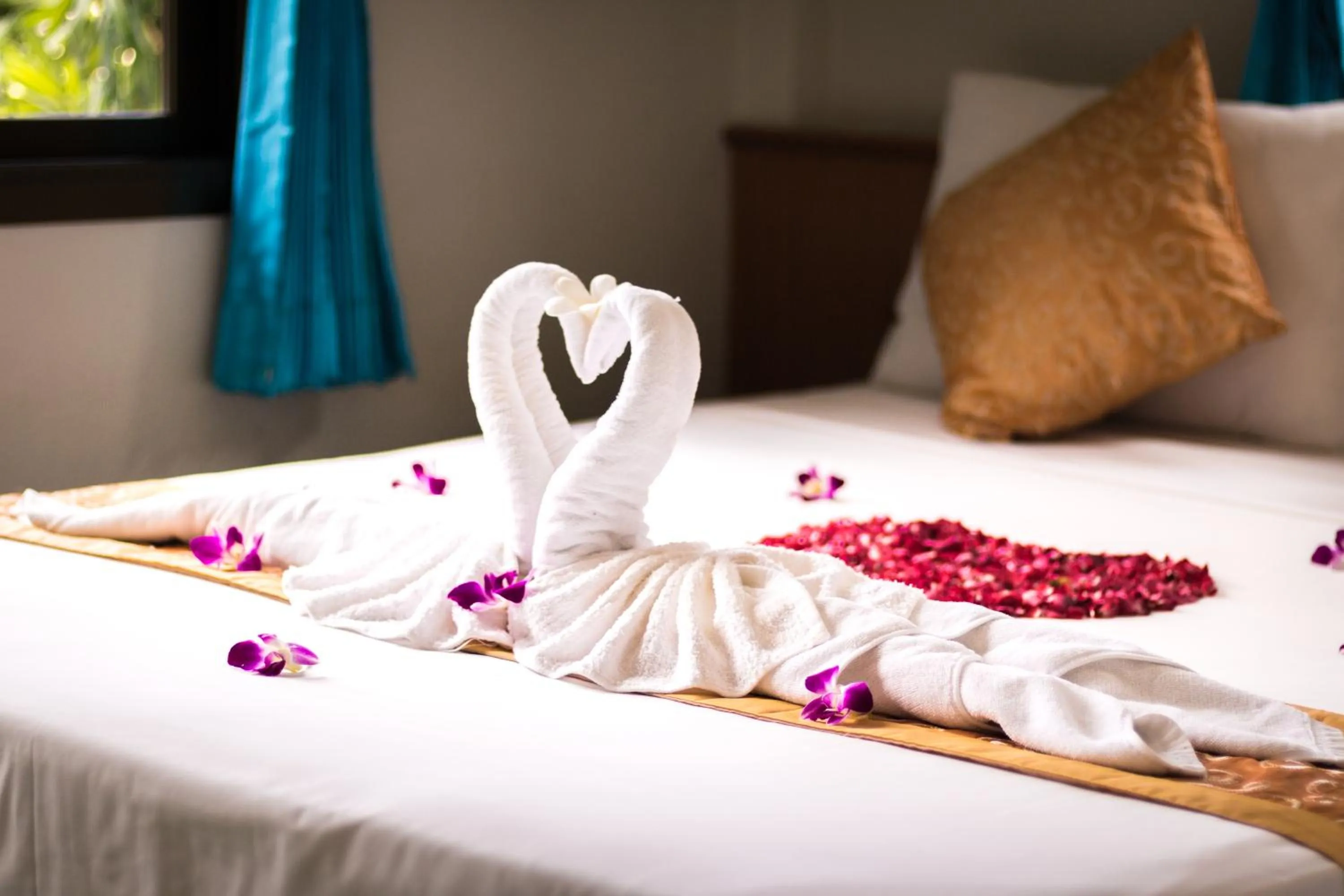 Bed in Shangrilah Bungalow