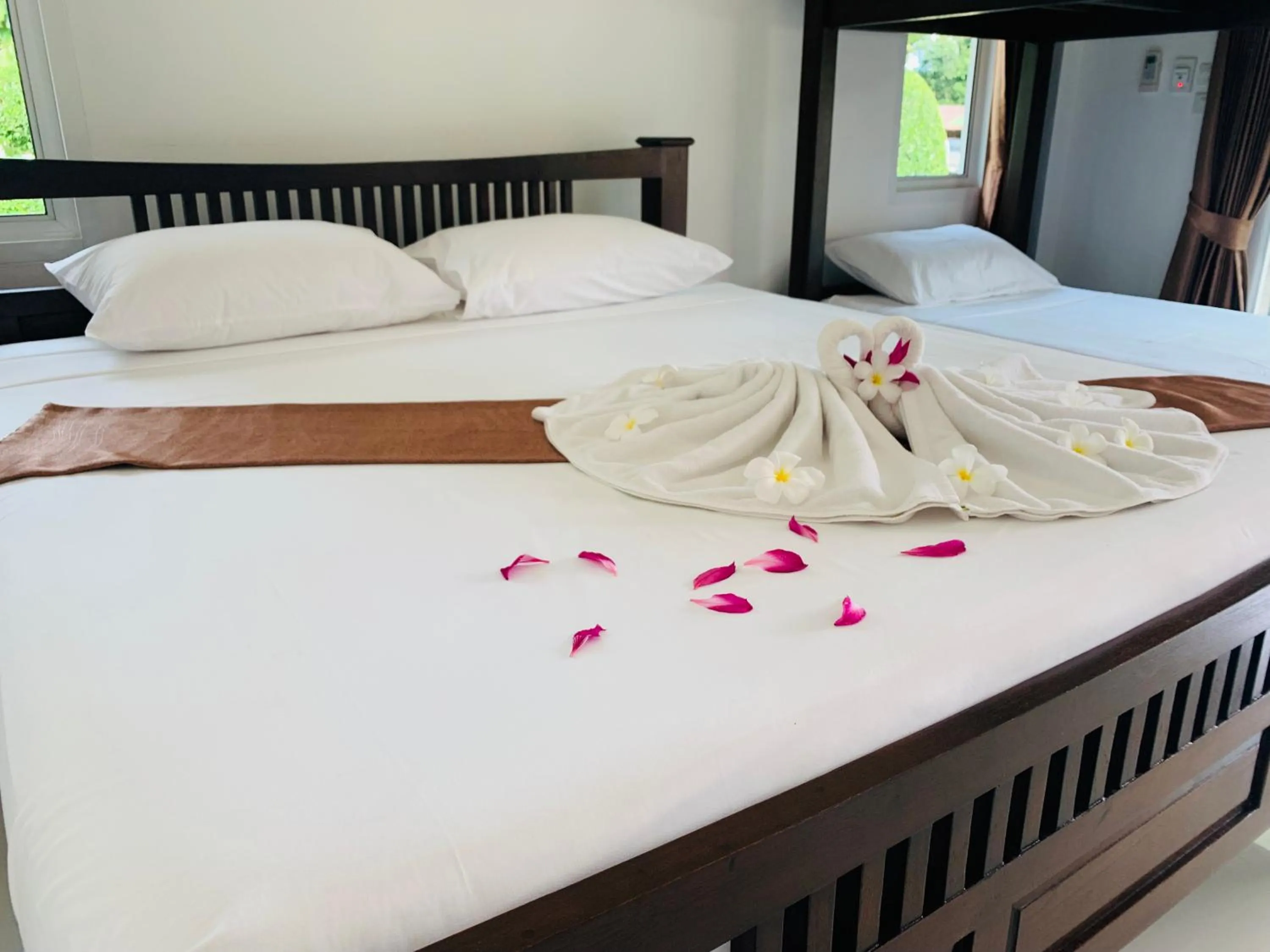 Bed in Shangrilah Bungalow