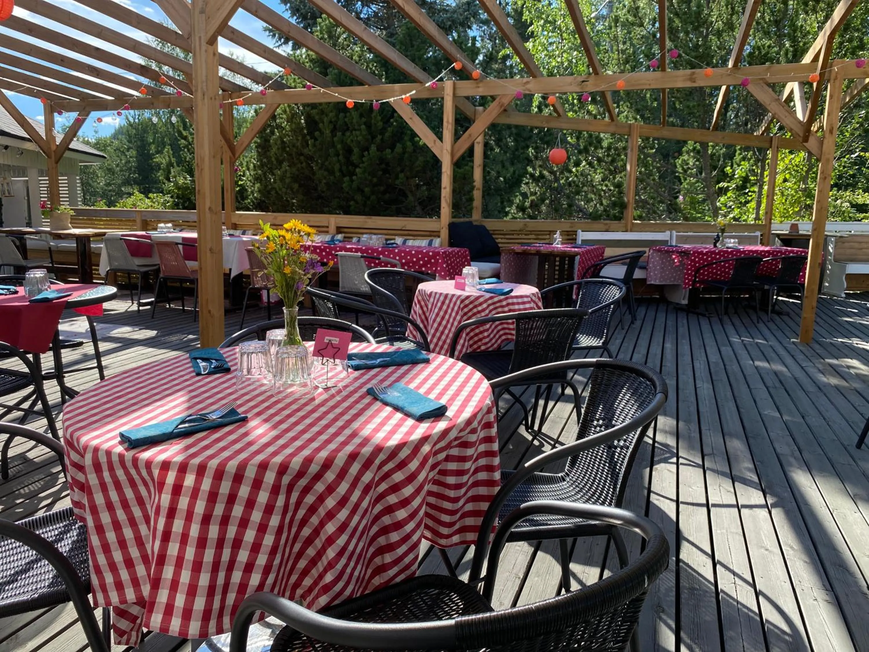 Patio in Boutique hotel Sawohouse