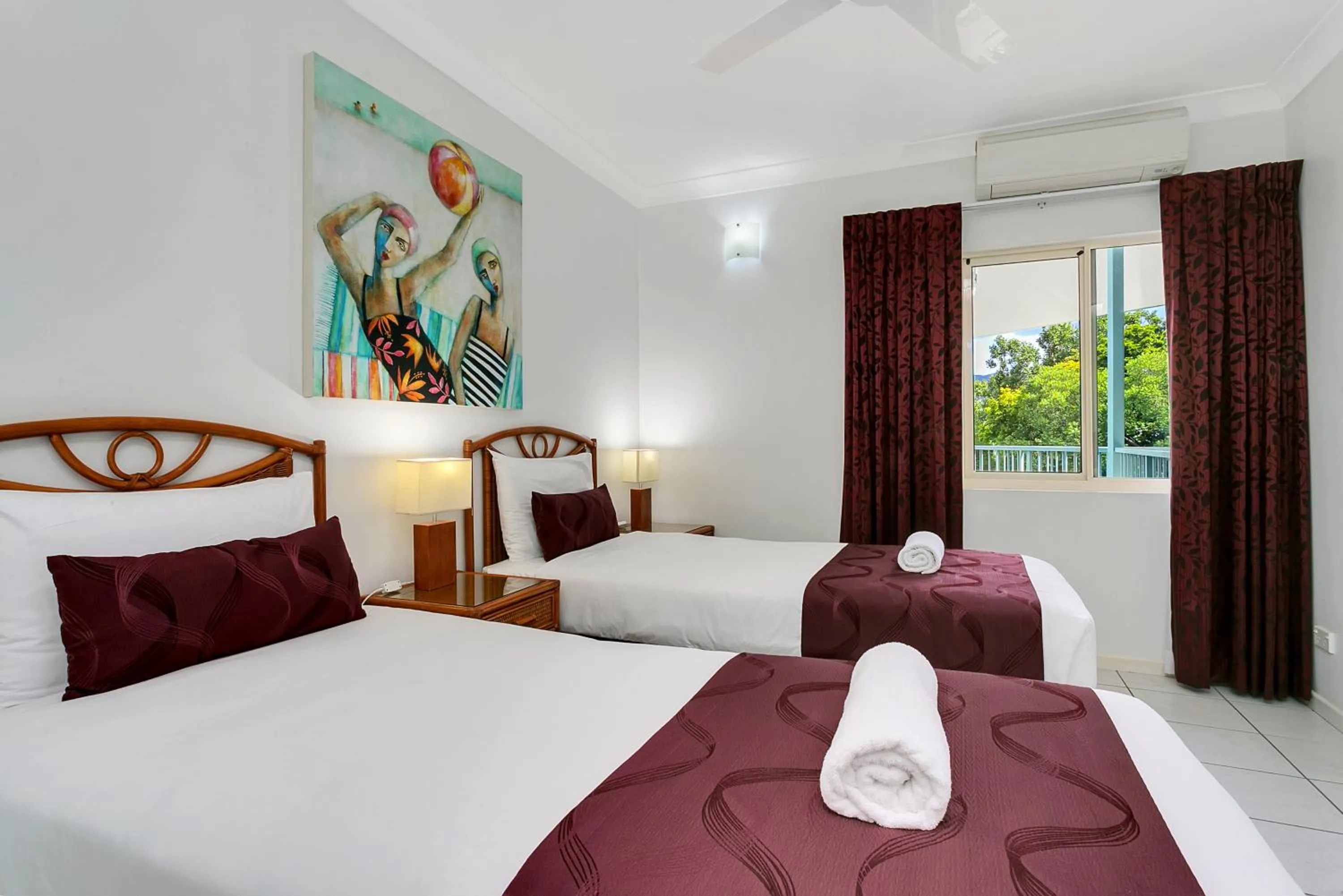 Bed in Beachfront Apartments on Trinity Beach