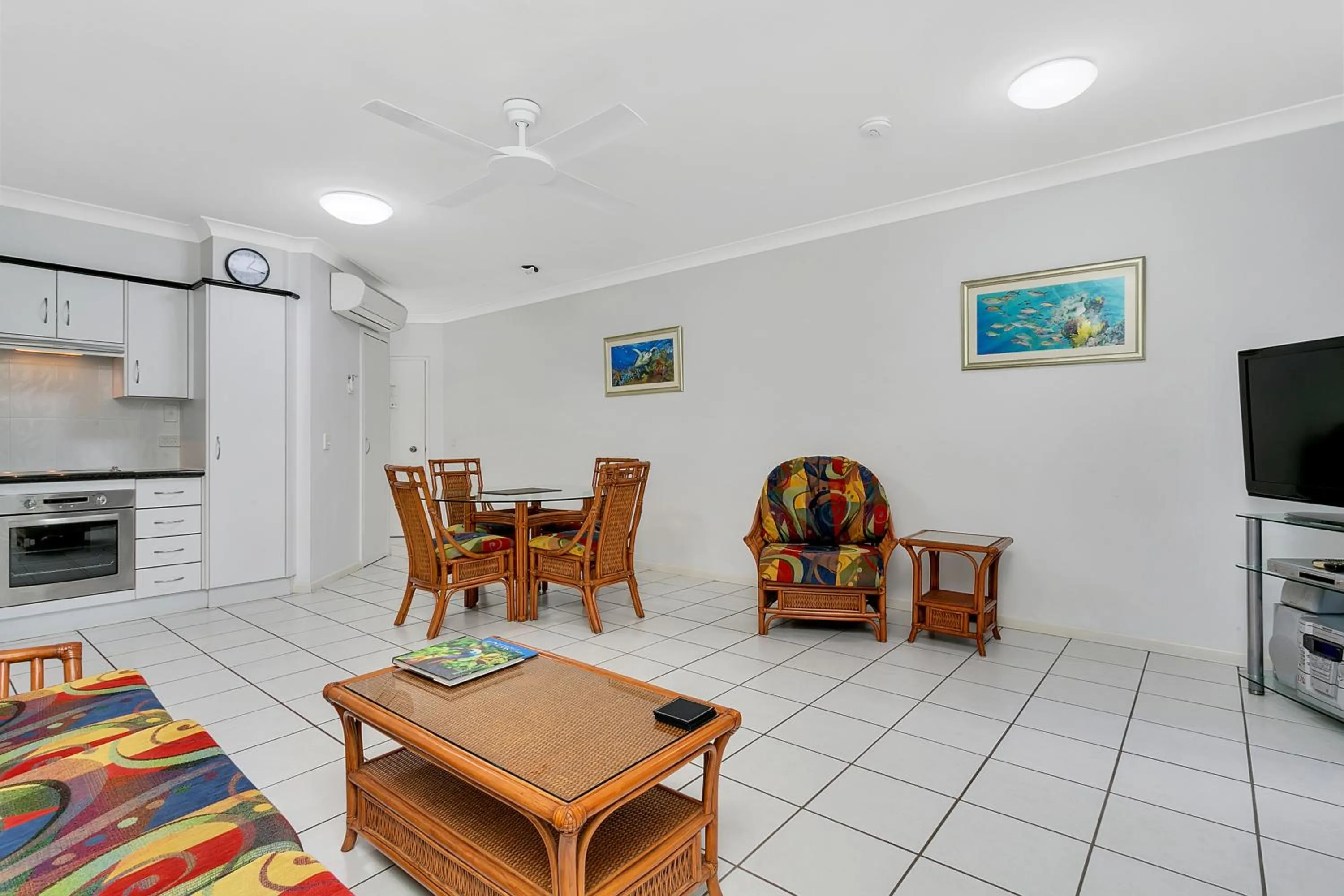 Living room in Beachfront Apartments on Trinity Beach