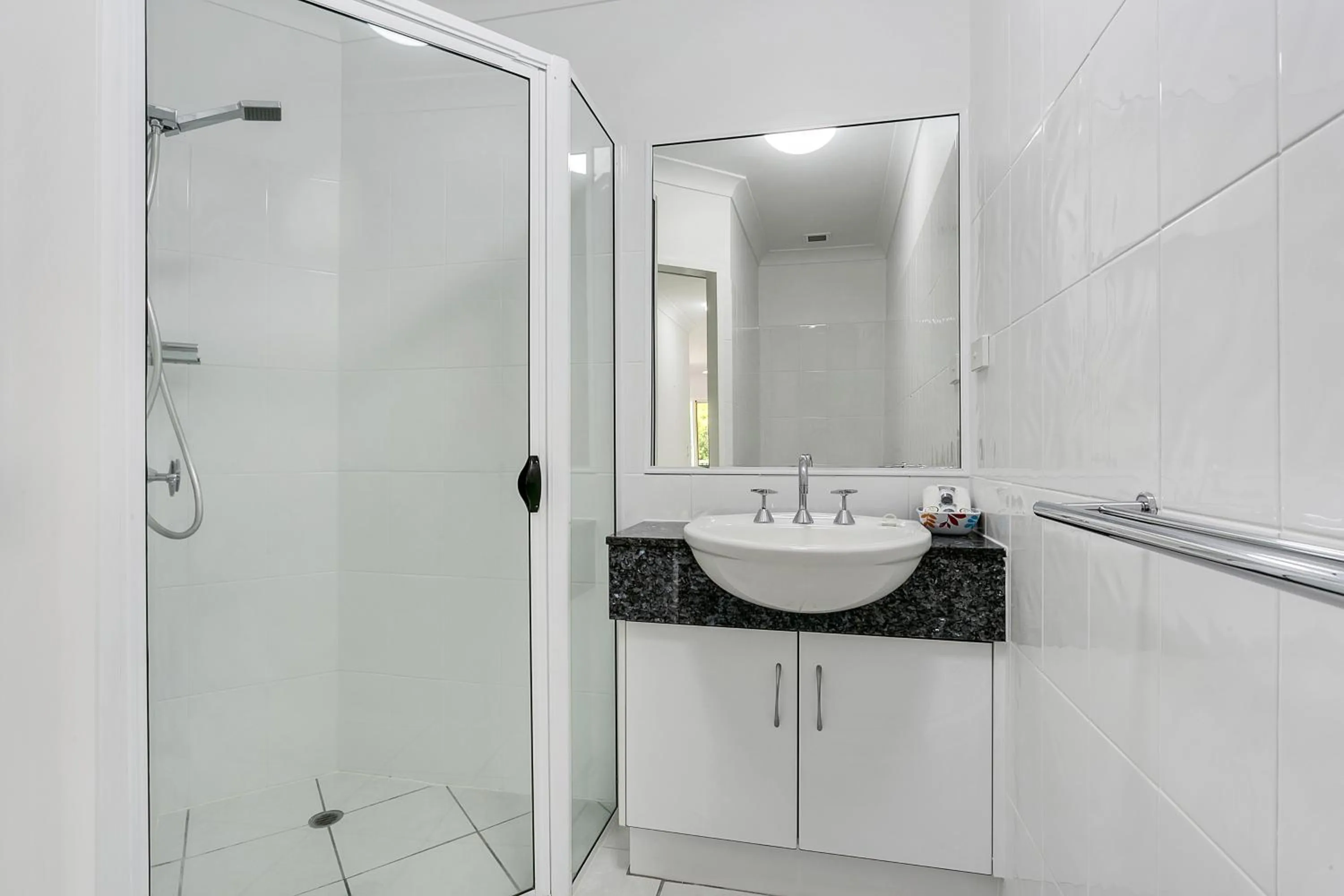 Shower in Beachfront Apartments on Trinity Beach