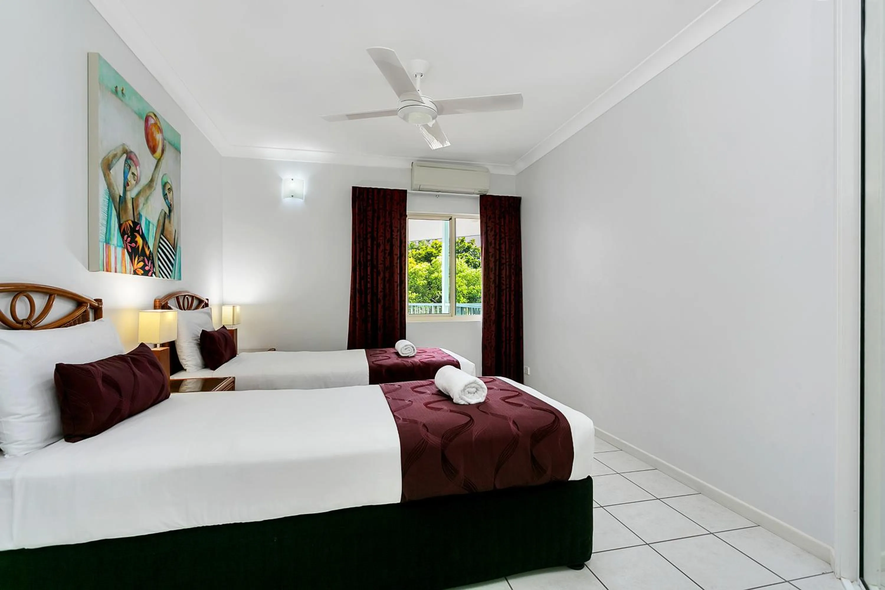 Bed in Beachfront Apartments on Trinity Beach