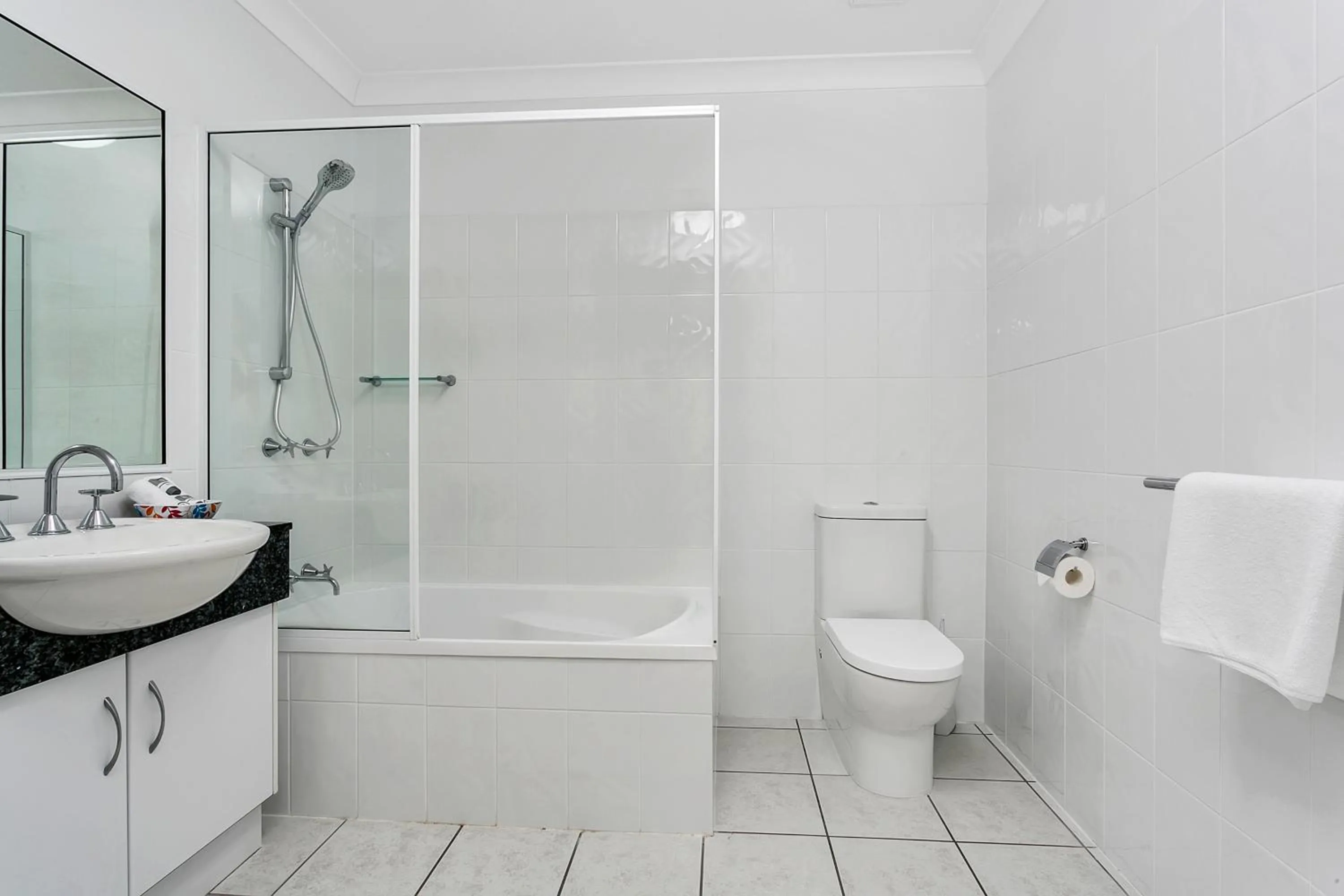 Shower in Beachfront Apartments on Trinity Beach