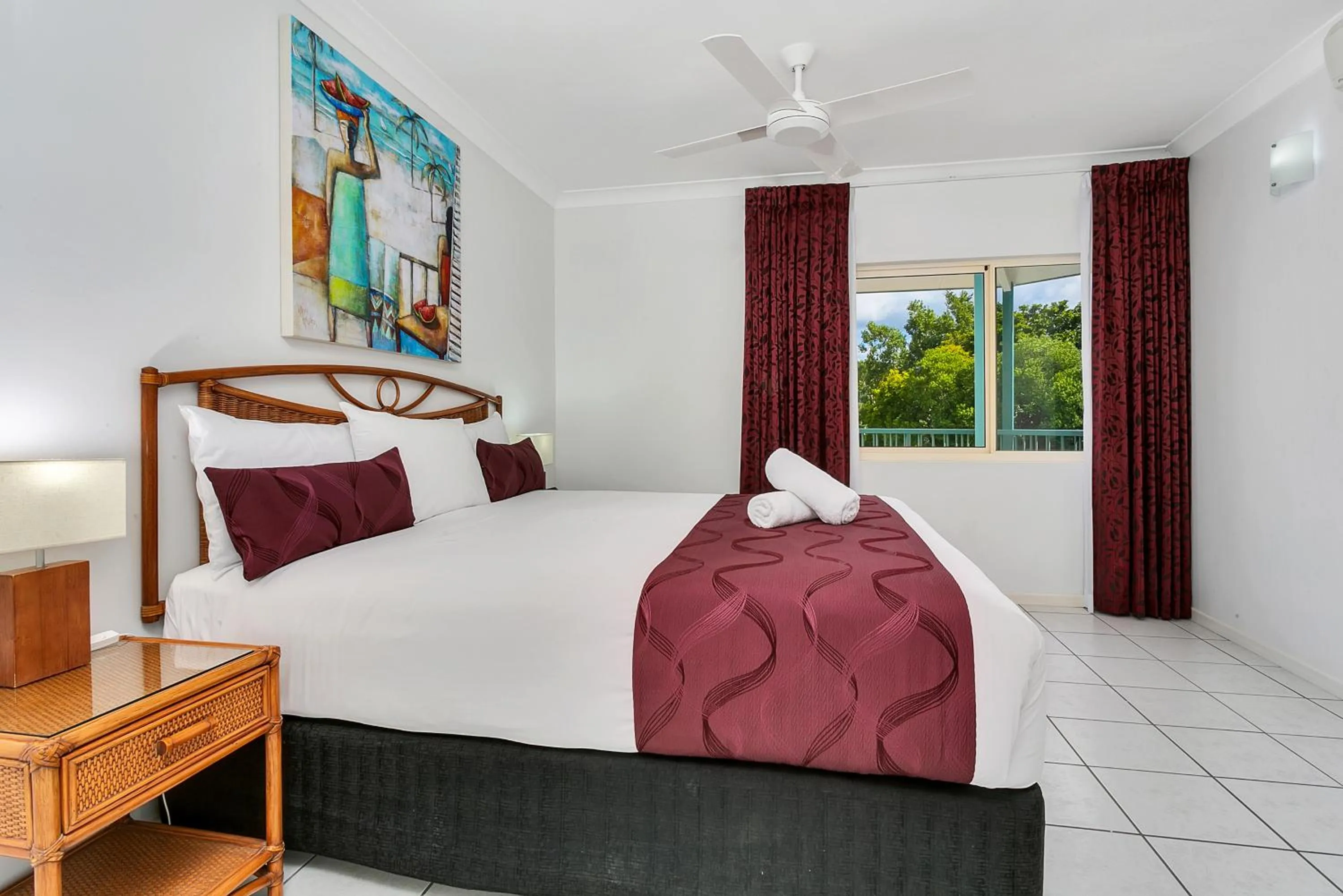 Bed in Beachfront Apartments on Trinity Beach