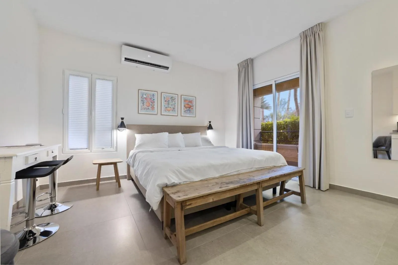 Bed in The Bellafonte - Luxury Oceanfront Hotel