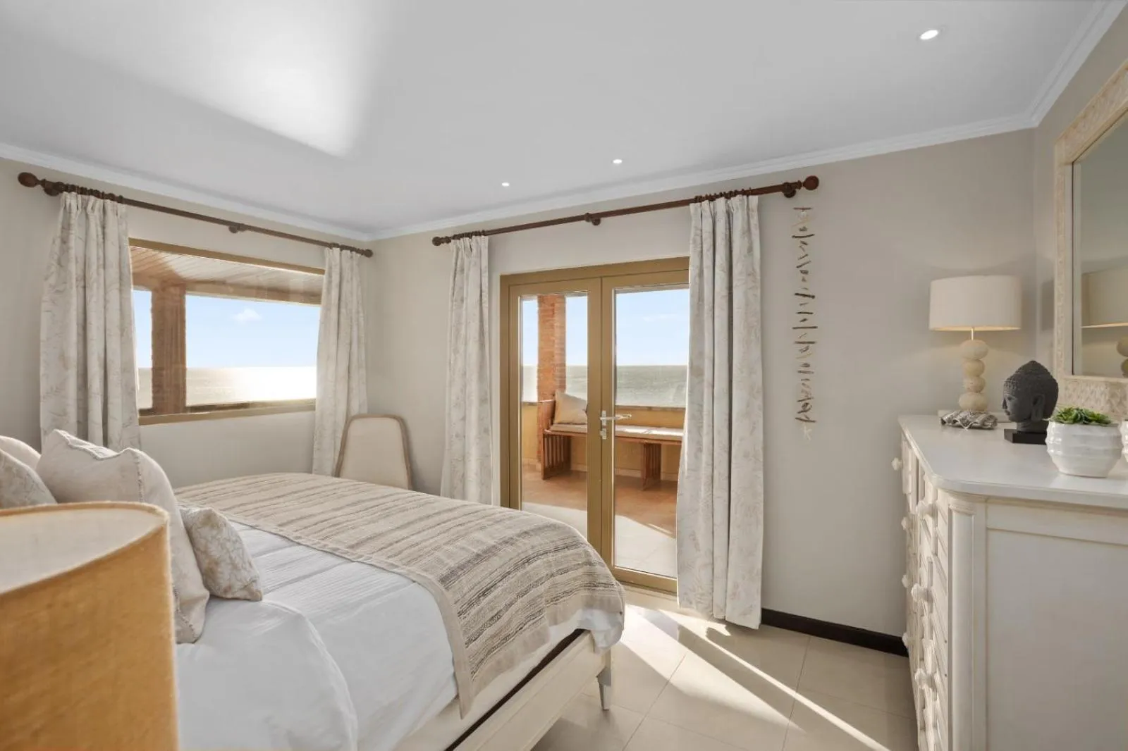 Bed in The Bellafonte - Luxury Oceanfront Hotel