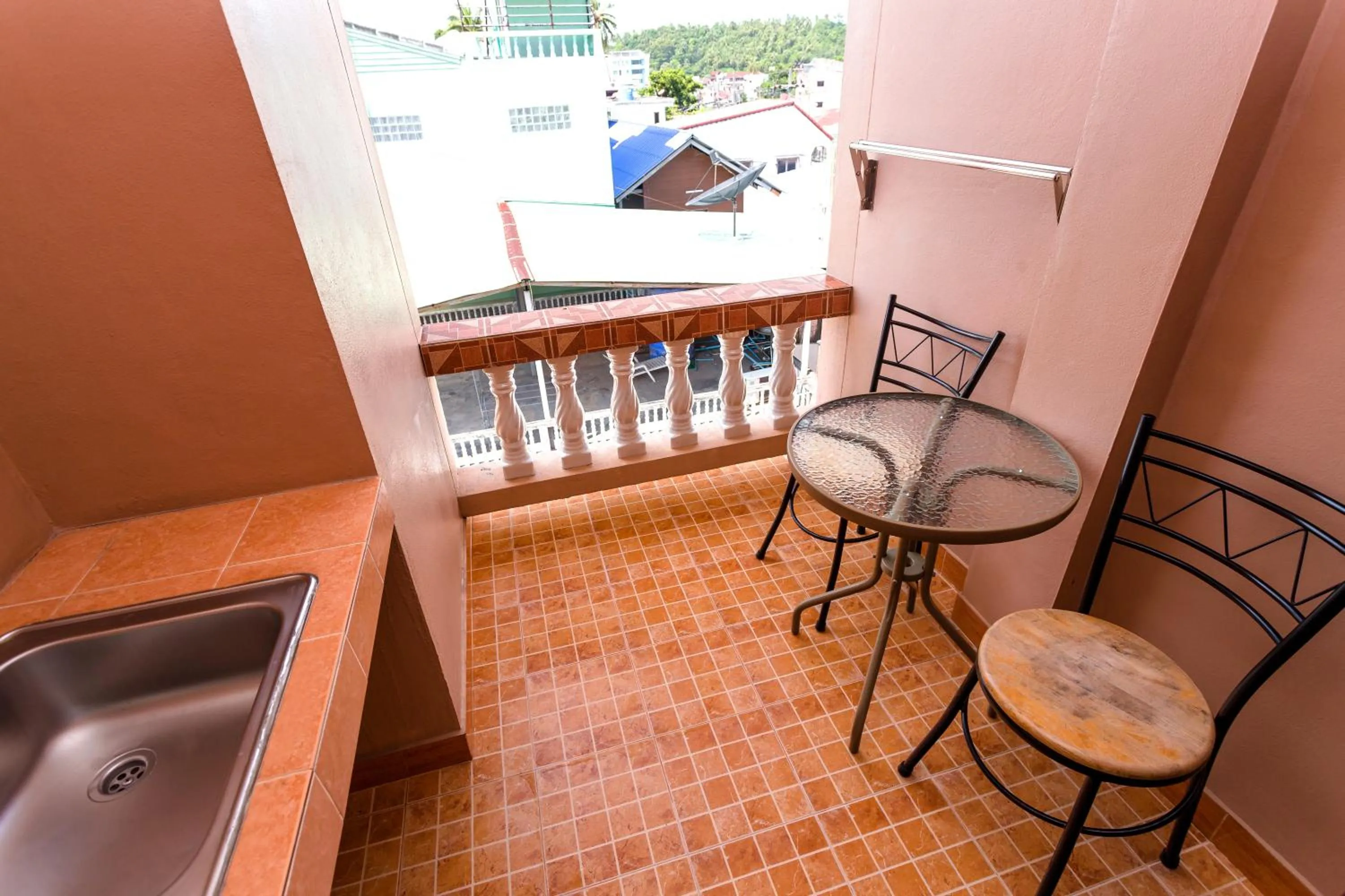 Seating area in Mala Hotel