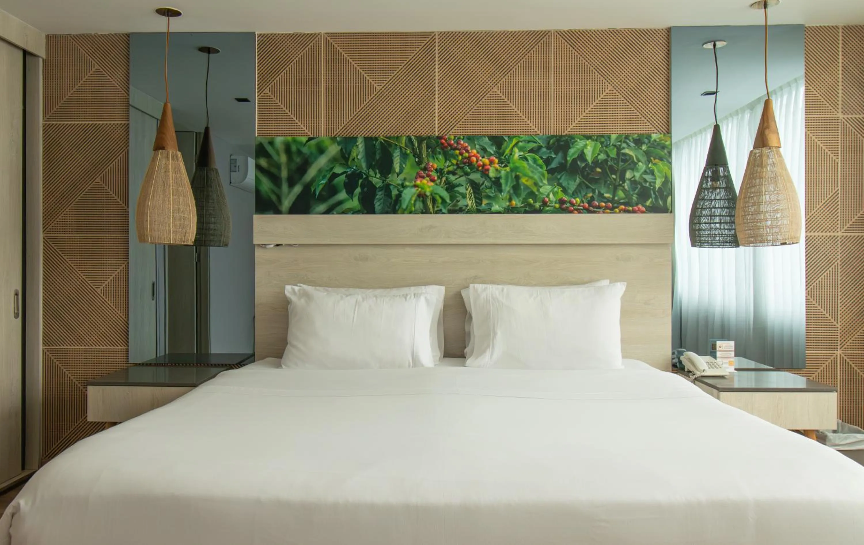 Decorative detail, Bed in Hotel Soratama