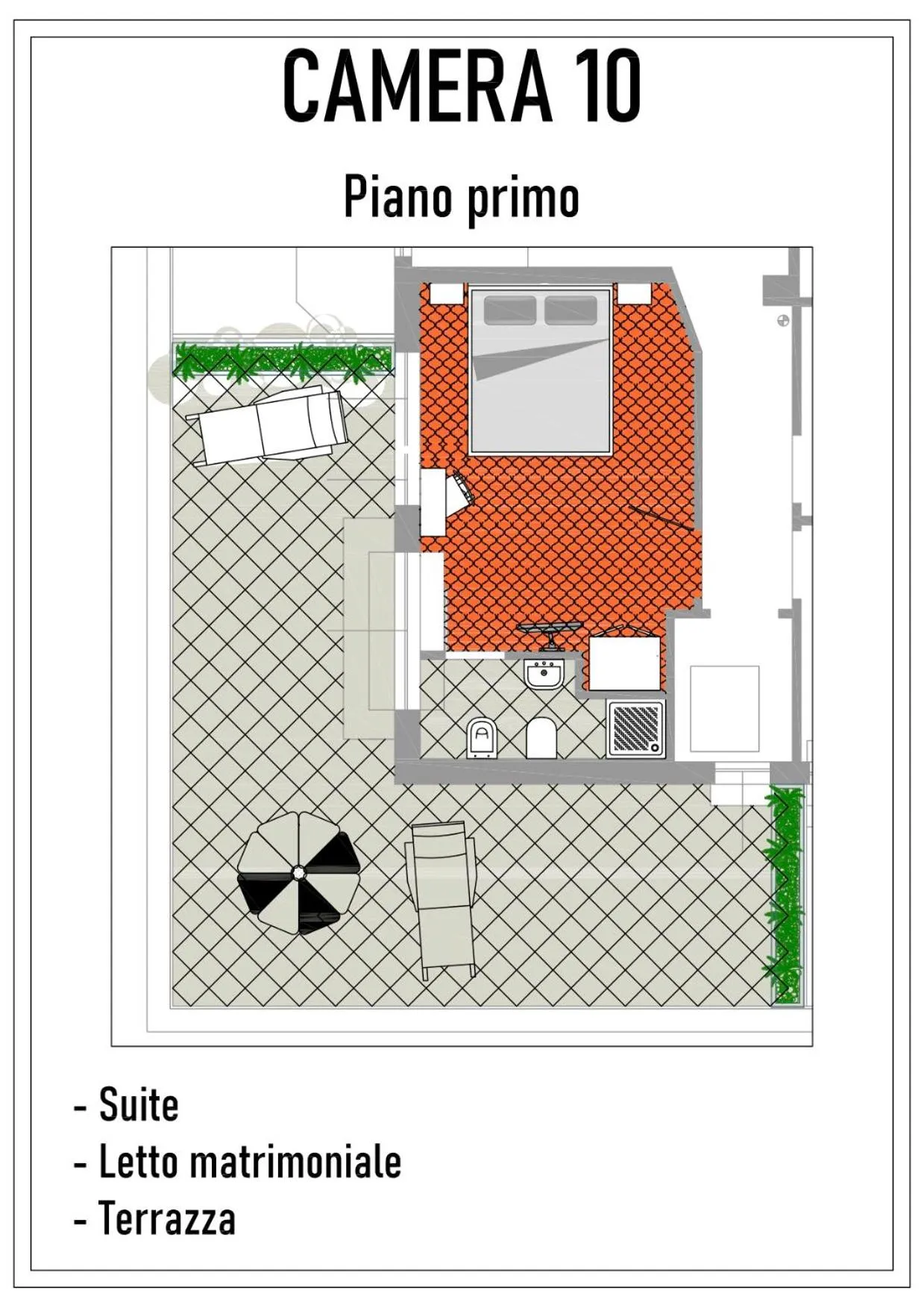Floor plan in Acquaviva Experience B&B