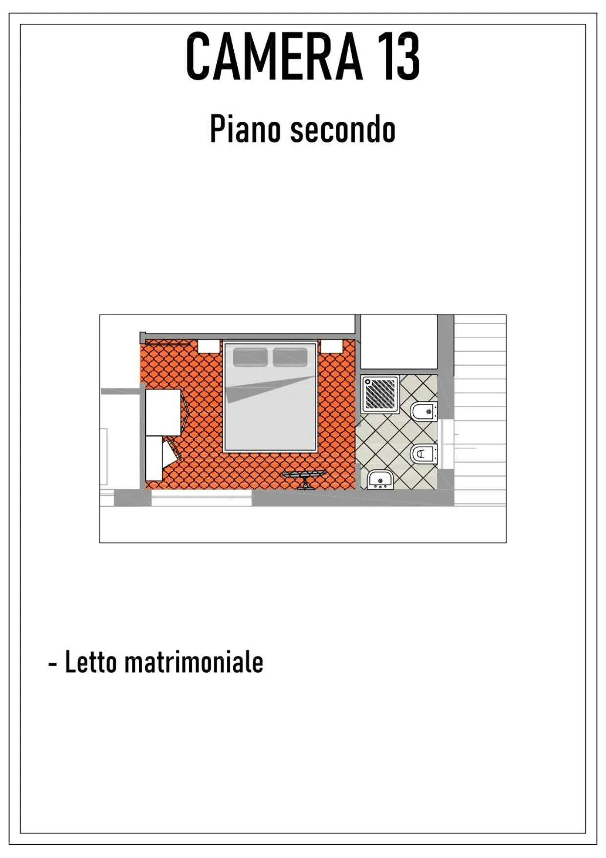 Floor plan in Acquaviva Experience B&B
