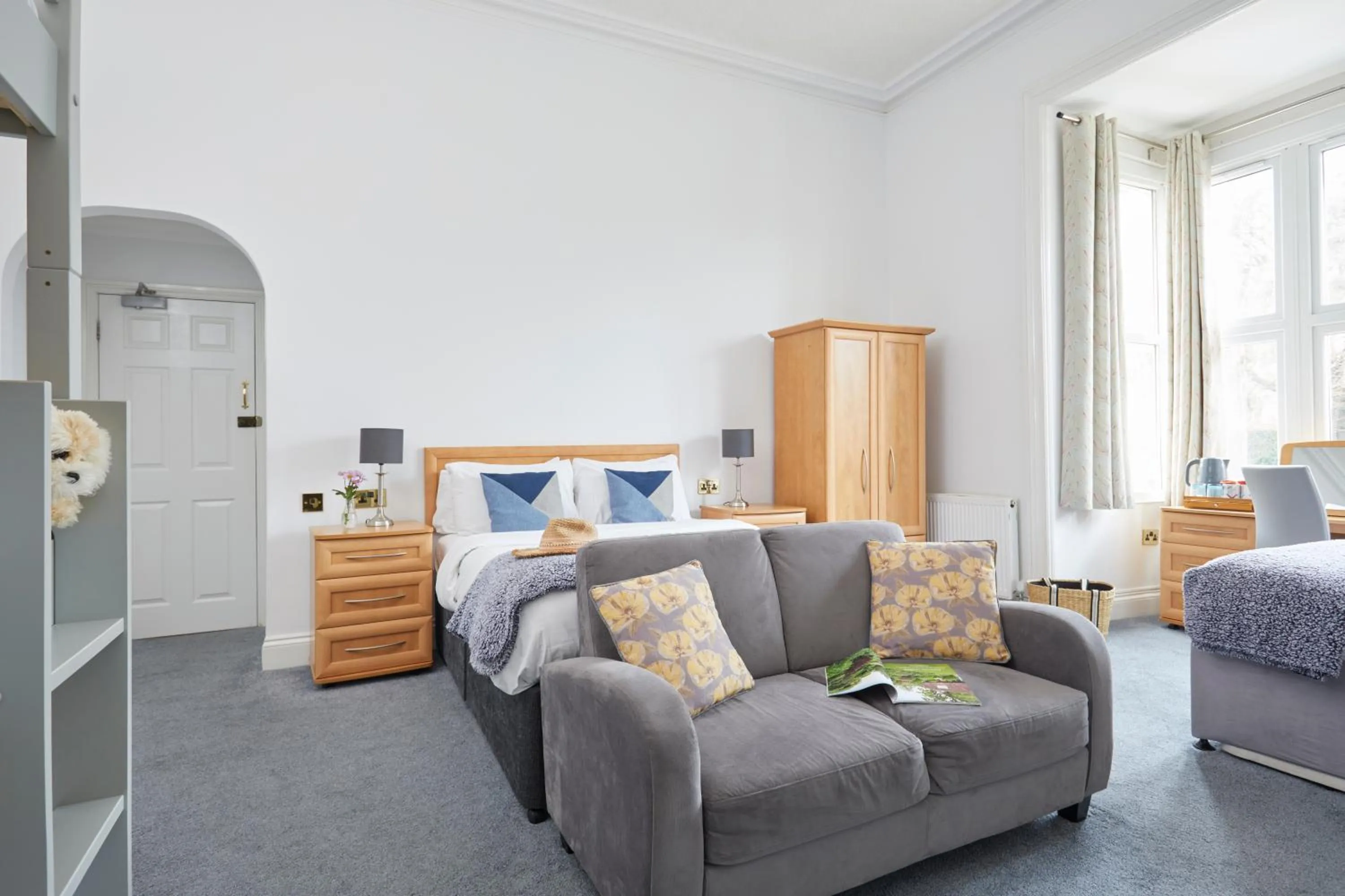 Bed in Luccombe Hall Hotel