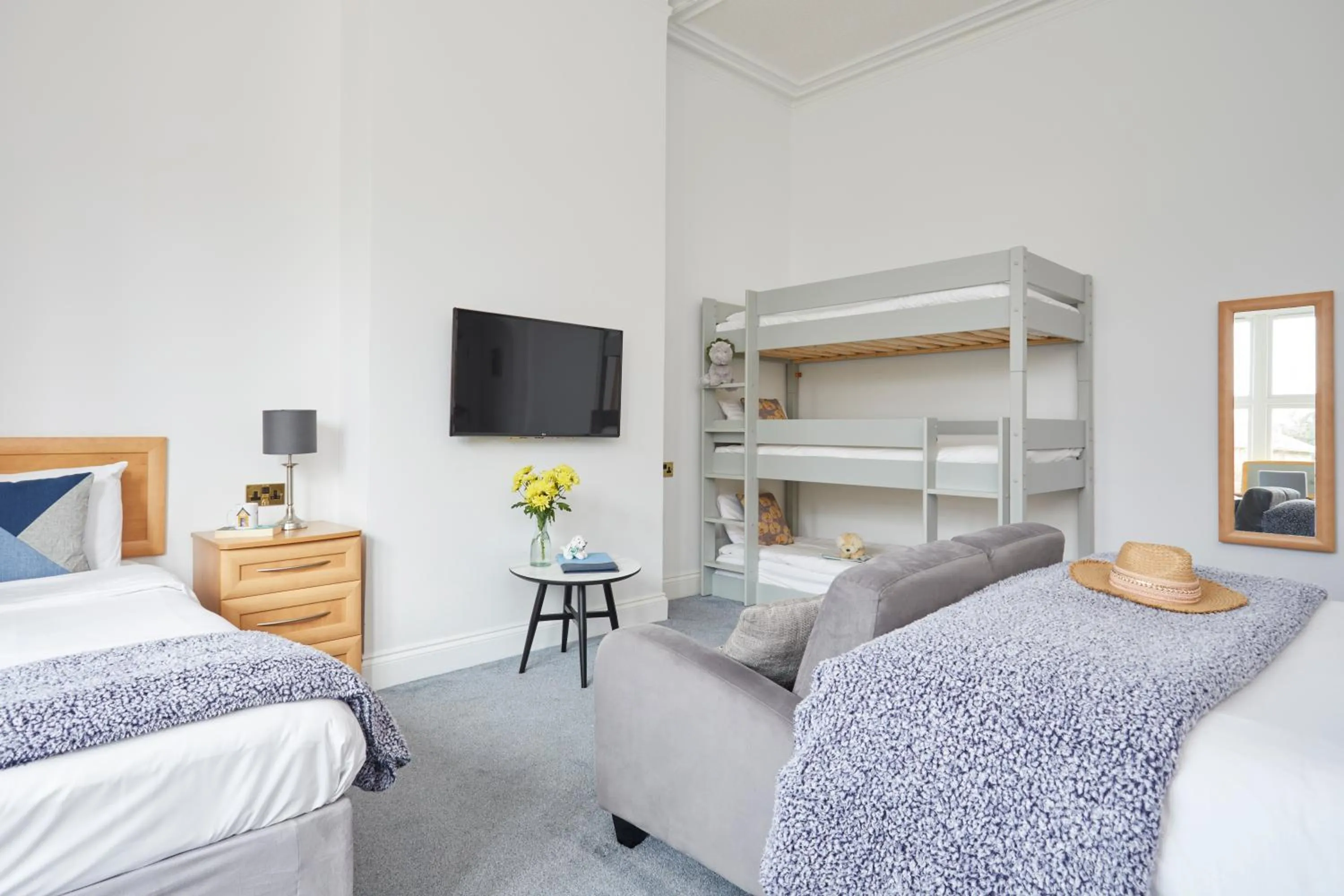 Bed in Luccombe Hall Hotel