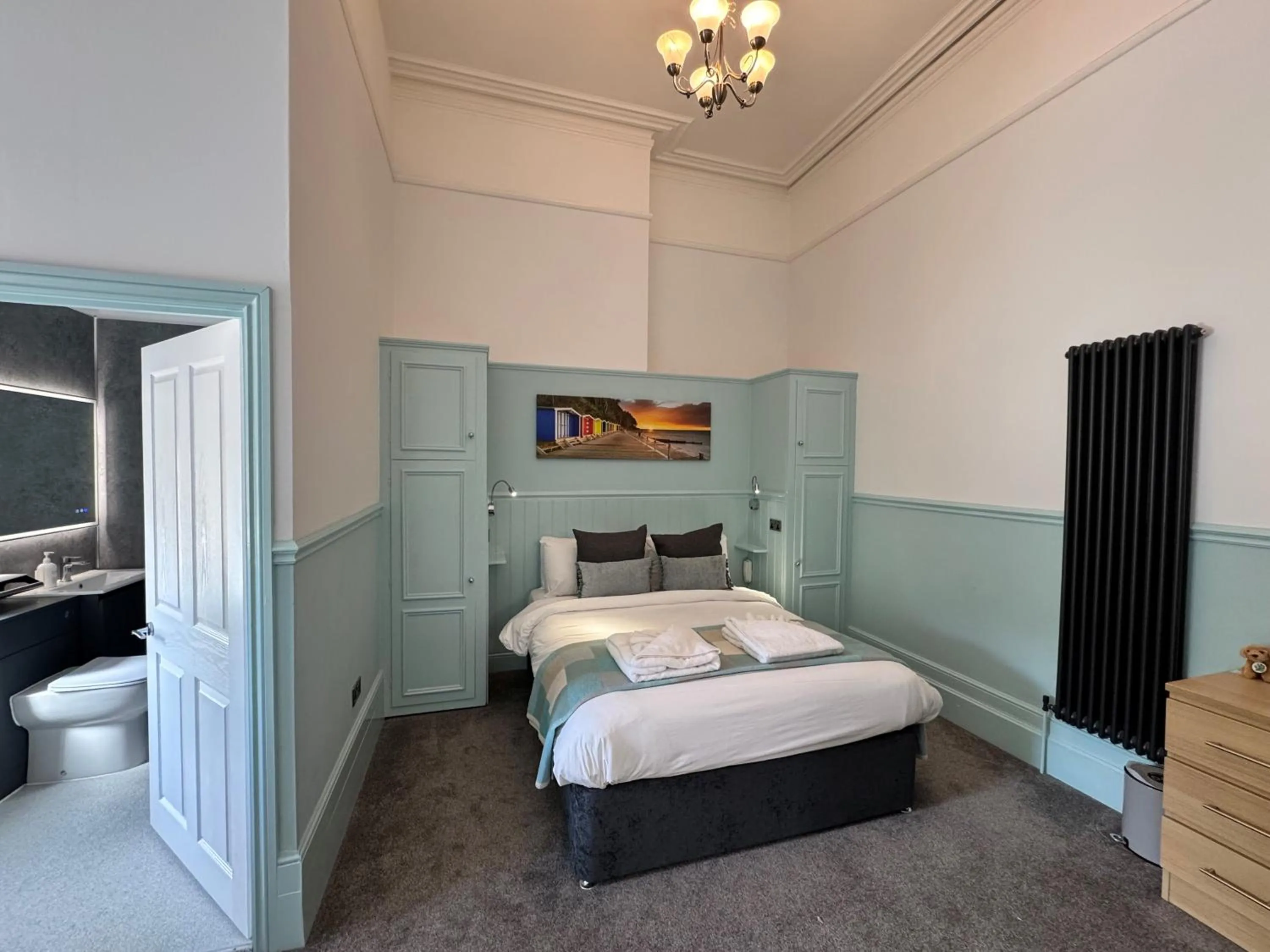 Bed in Luccombe Hall Hotel