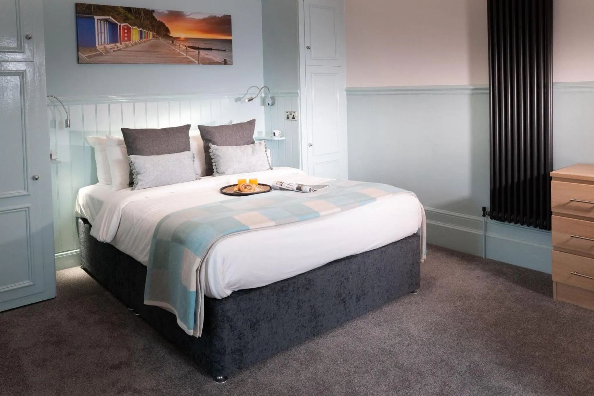 Bed in Luccombe Hall Hotel