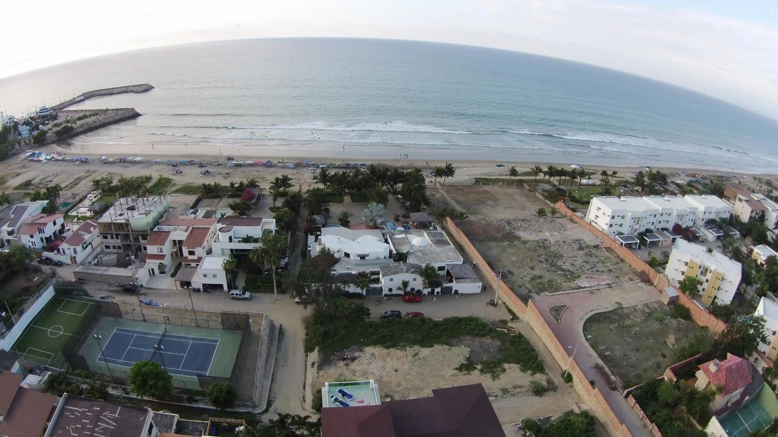 Bird's eye view in Hosteria Punta Blanca