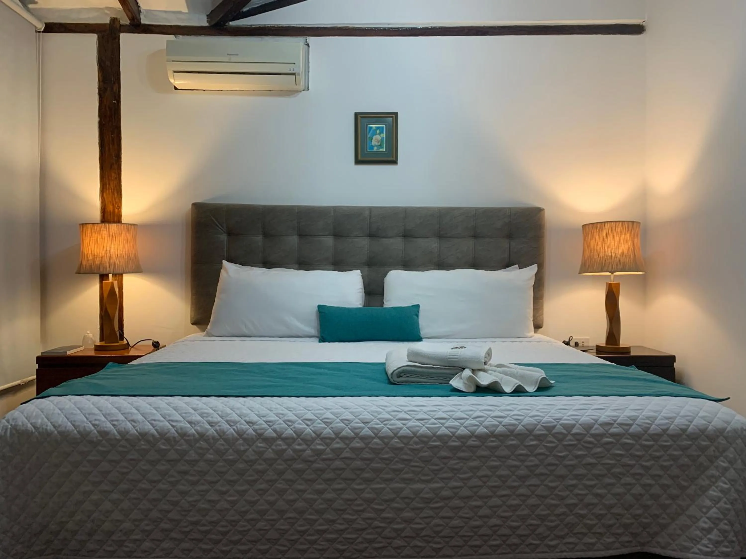 Bed in Hosteria Punta Blanca