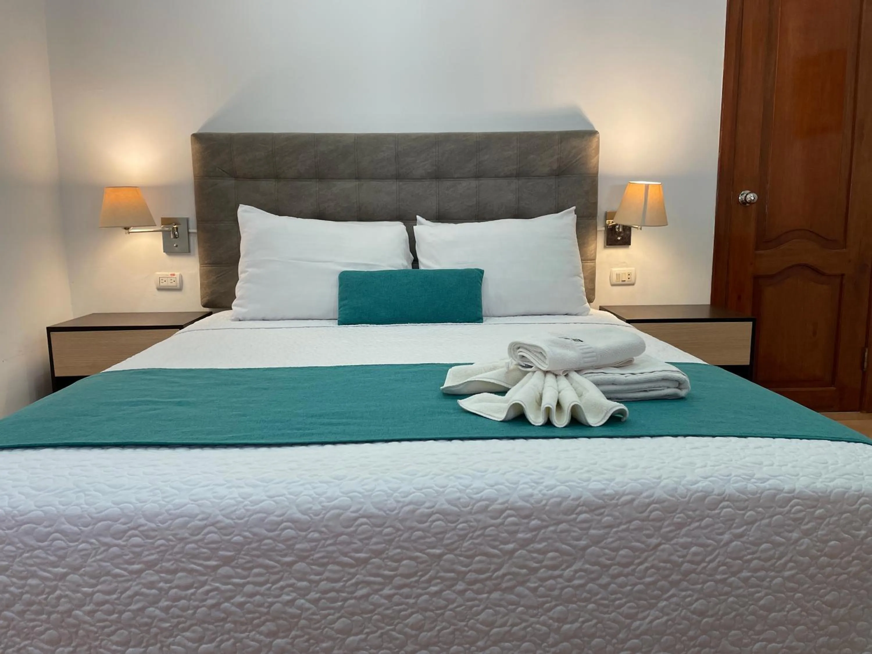 Bed in Hosteria Punta Blanca