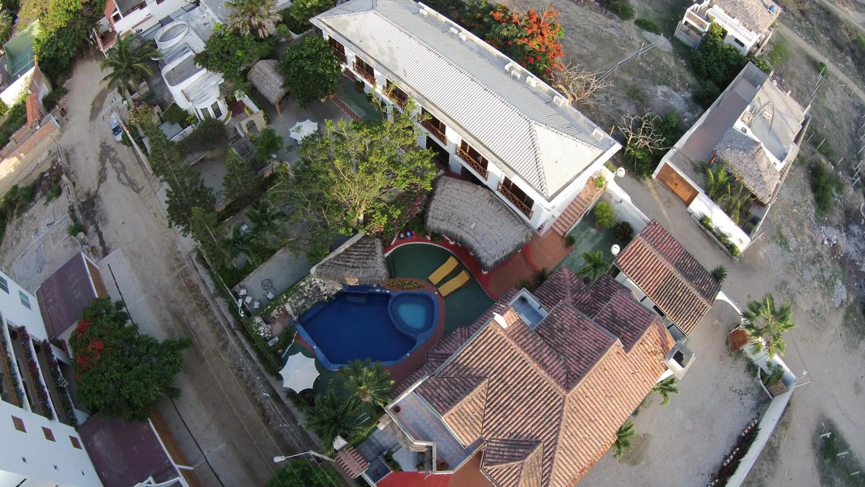 Bird's eye view in Hosteria Punta Blanca